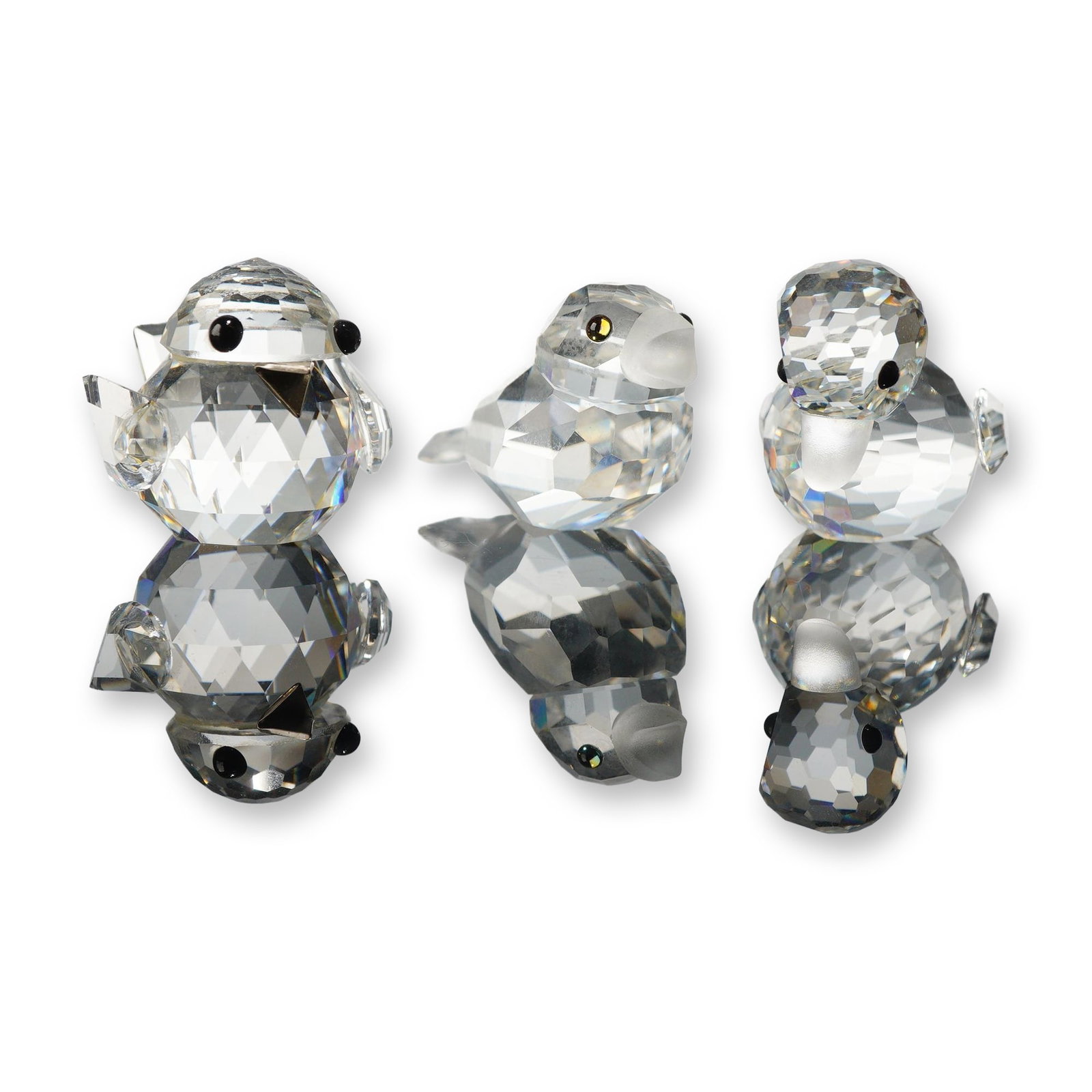 Three Swarovski Crystal Figurines - Mini Duck, Mini Sparrow and Sparrow (1 of 5)