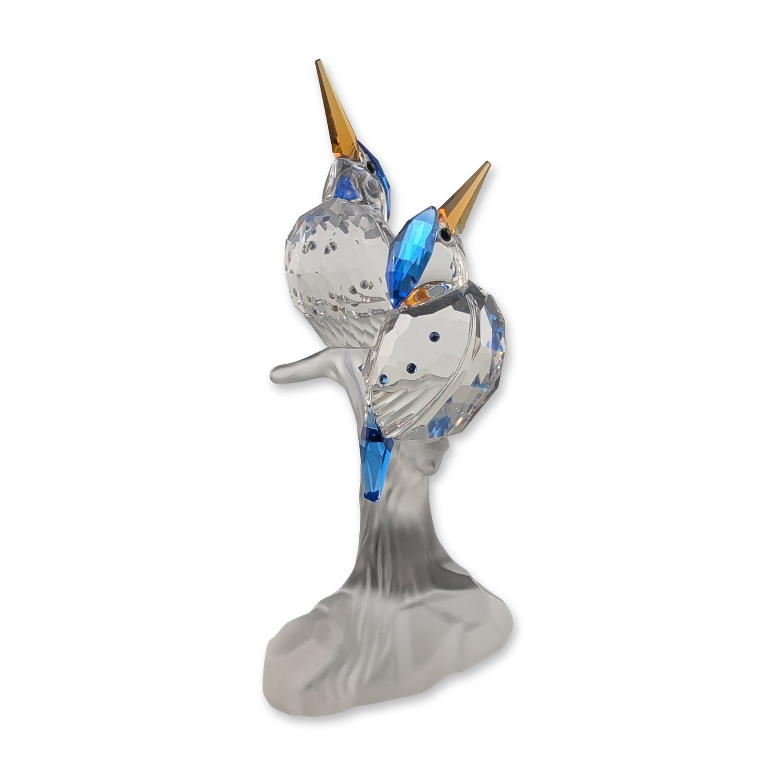 Swarovski Crystal Malachite Kingfishers Figurine (1 of 4)