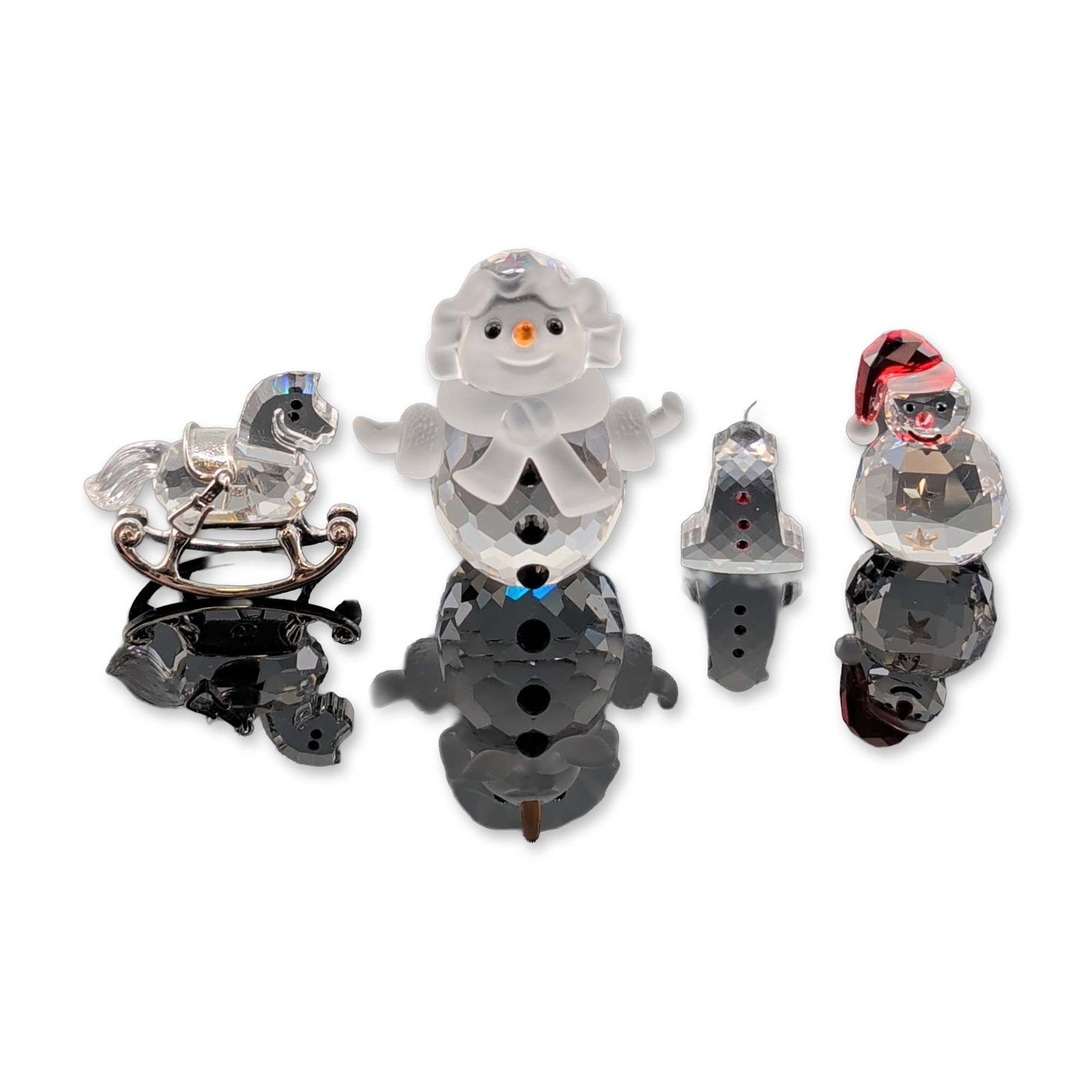 4pc Collection of Swarovski Crystal Holiday Figurines (1 of 4)