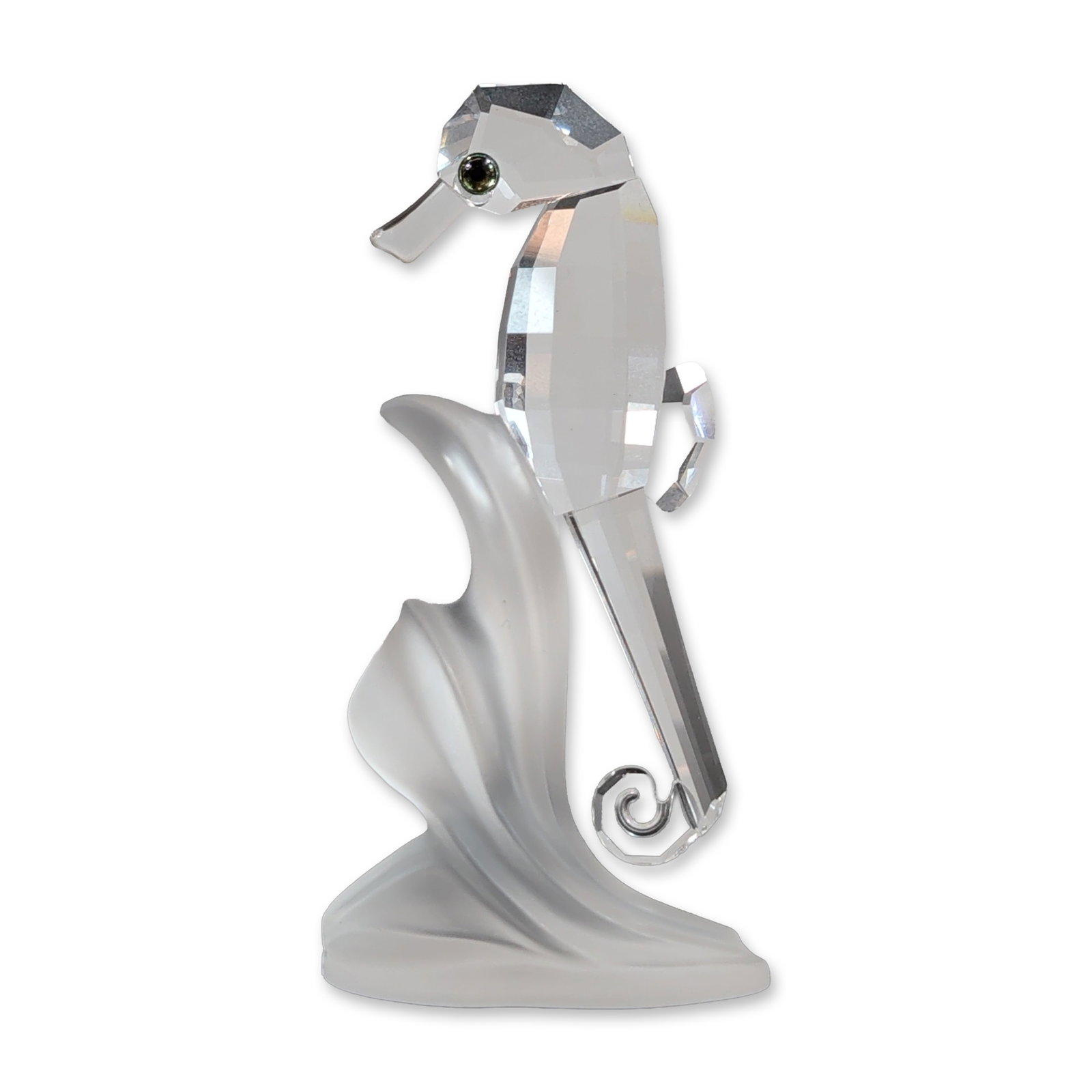 Swarovski Crystal Figurine Seahorse on Frosted Base (1 of 5)