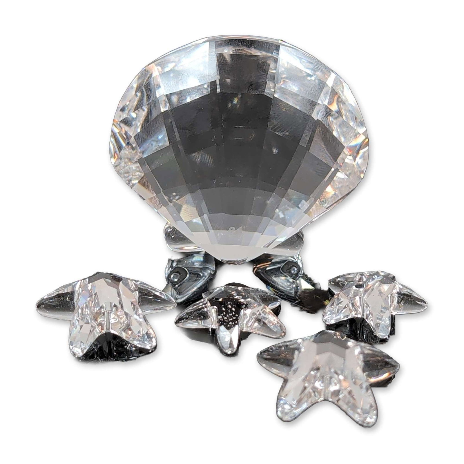 5pc Swarovski Crystal Scallop Shell and Starfish Paperweight (1 of 4)