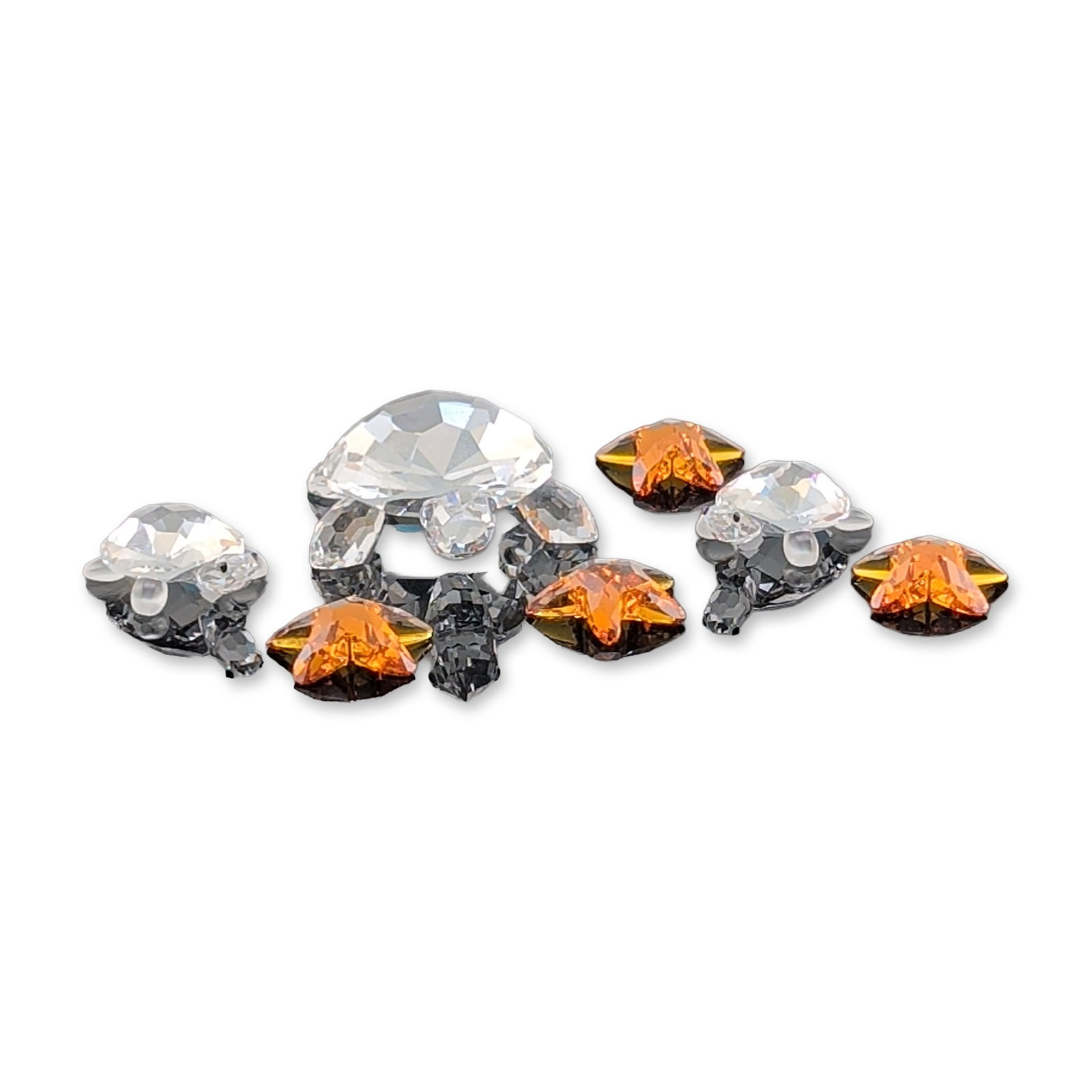 Group of Seven Faceted Swarovski Crystal Figurines (1 of 3)