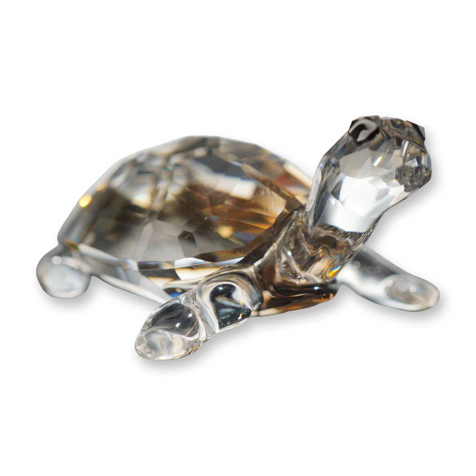 Swarovski Crystal Tortoise Figurine with Topaz Shell (1 of 4)