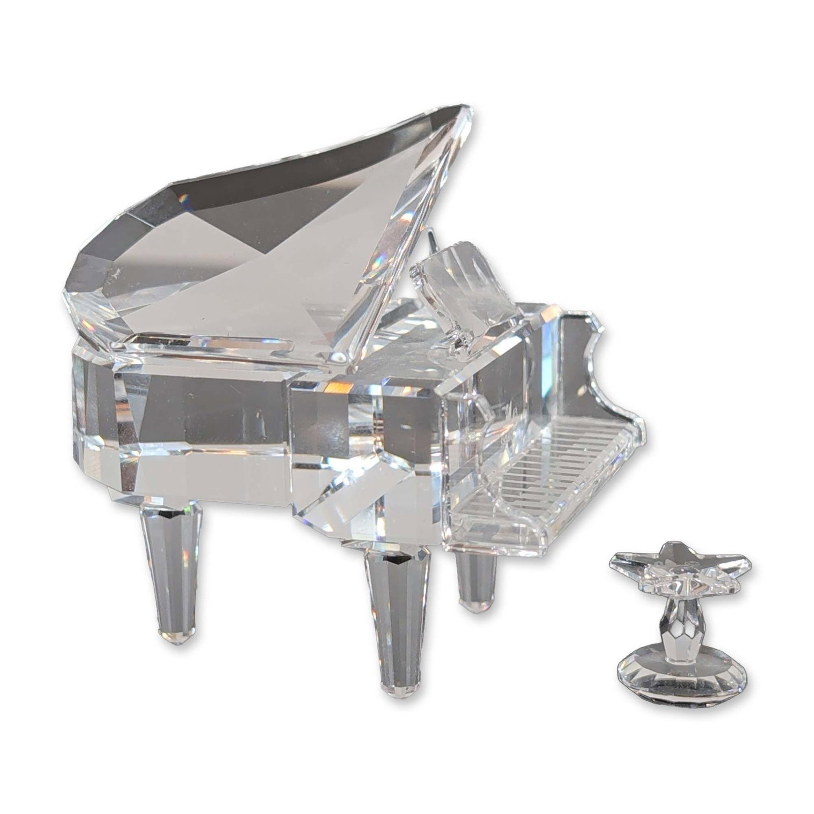 Swarovski Crystal Grand Piano and Stool Figurines (1 of 4)