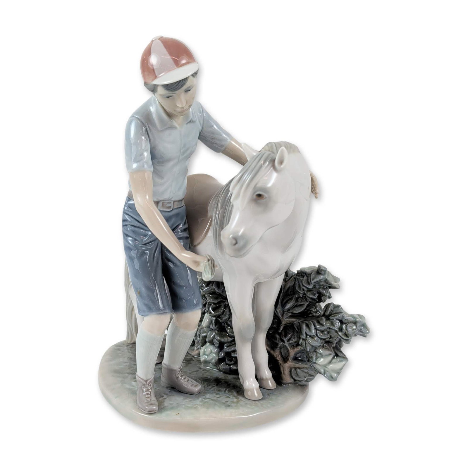 Lladro Porcelain Figurine, A Boy and His Pony 1001460 (1 of 4)