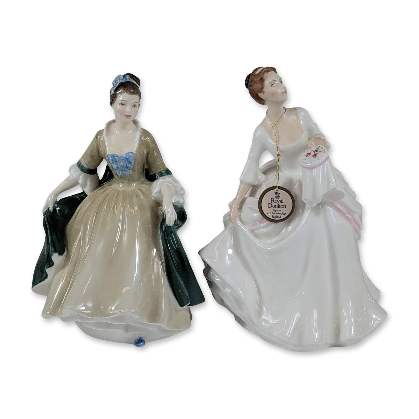 2pc Royal Doulton Porcelain Figurines (1 of 1)