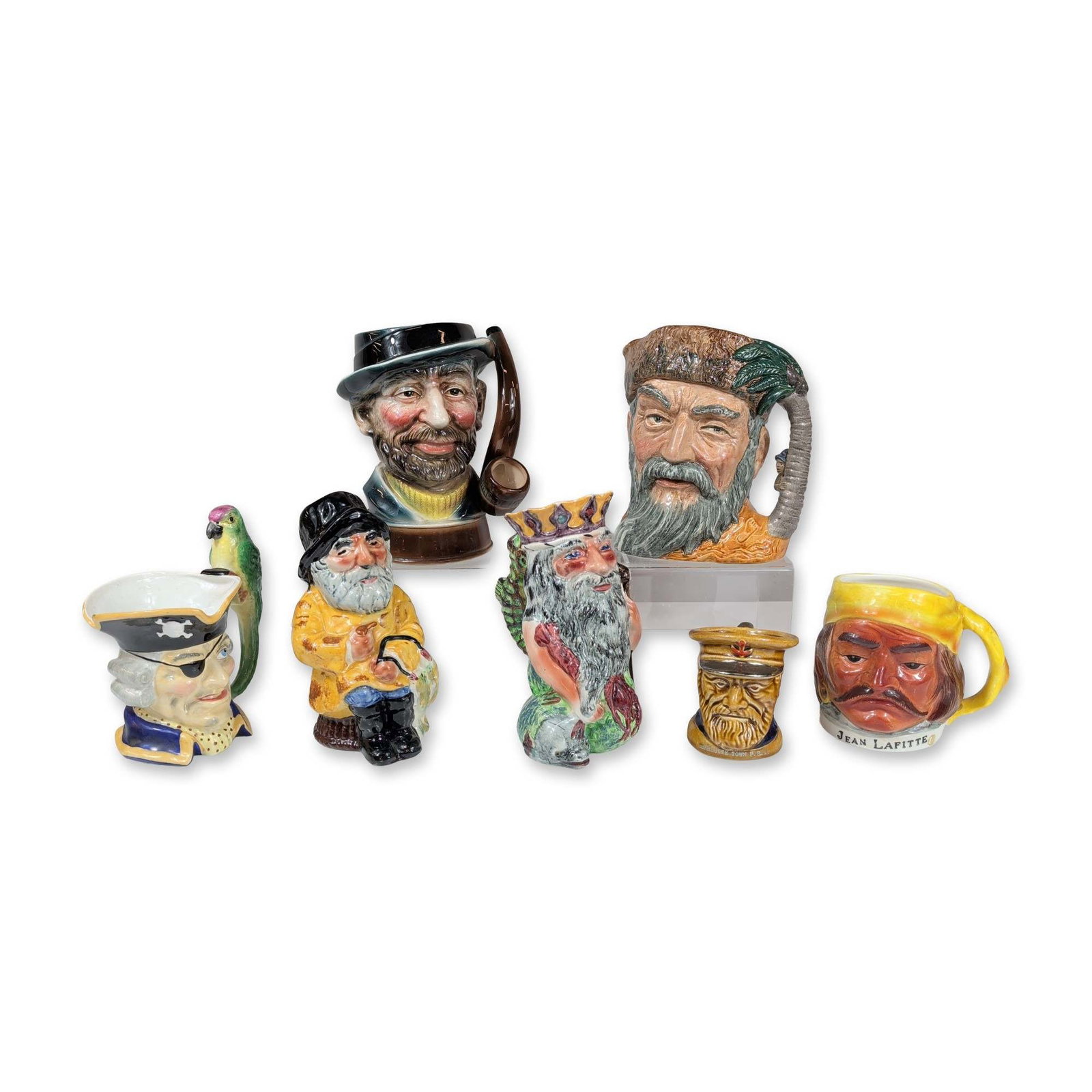 7pc Collection of Charater and Toby Jugs (1 of 1)