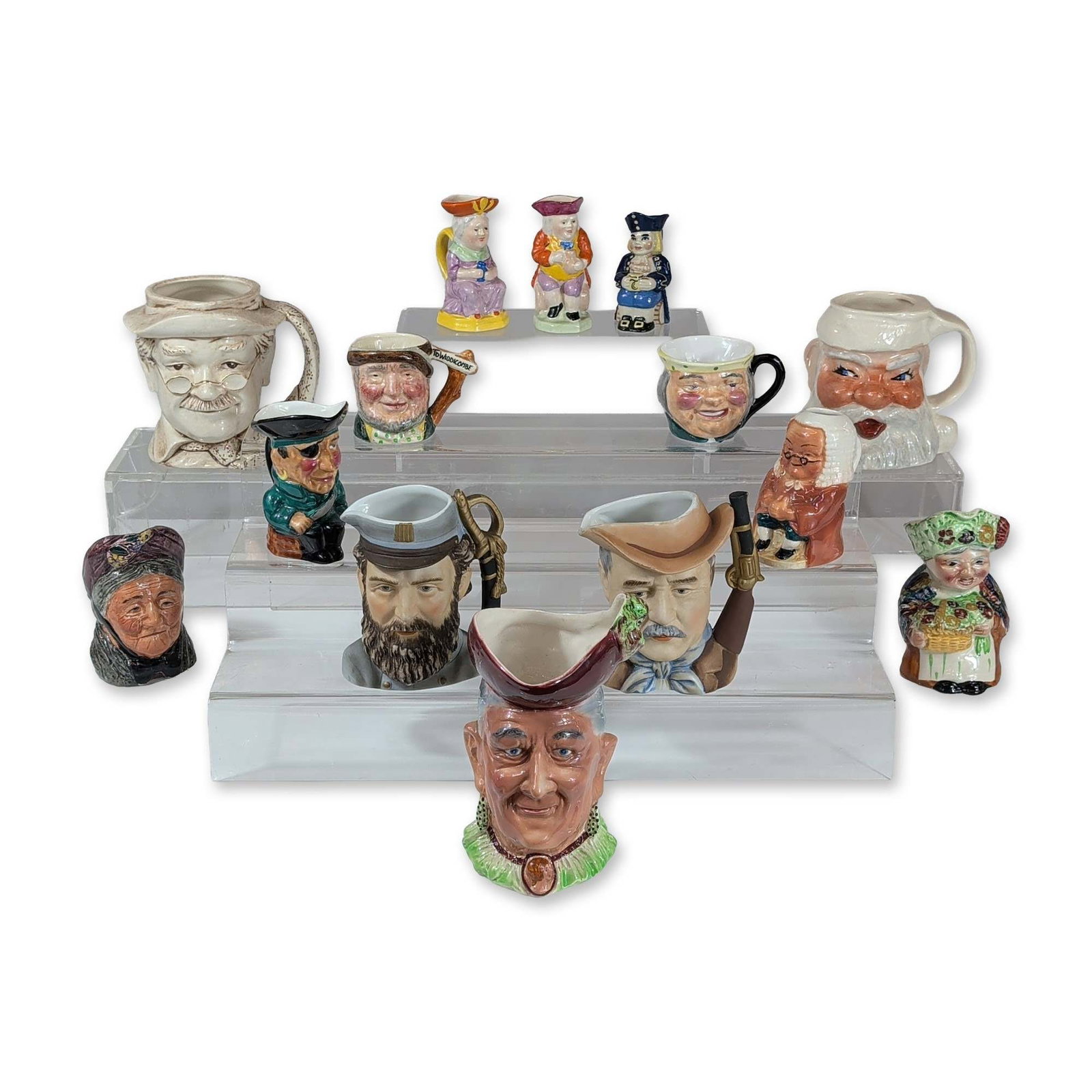 14pc English Ceramic Character and Toby Jugs (1 of 1)