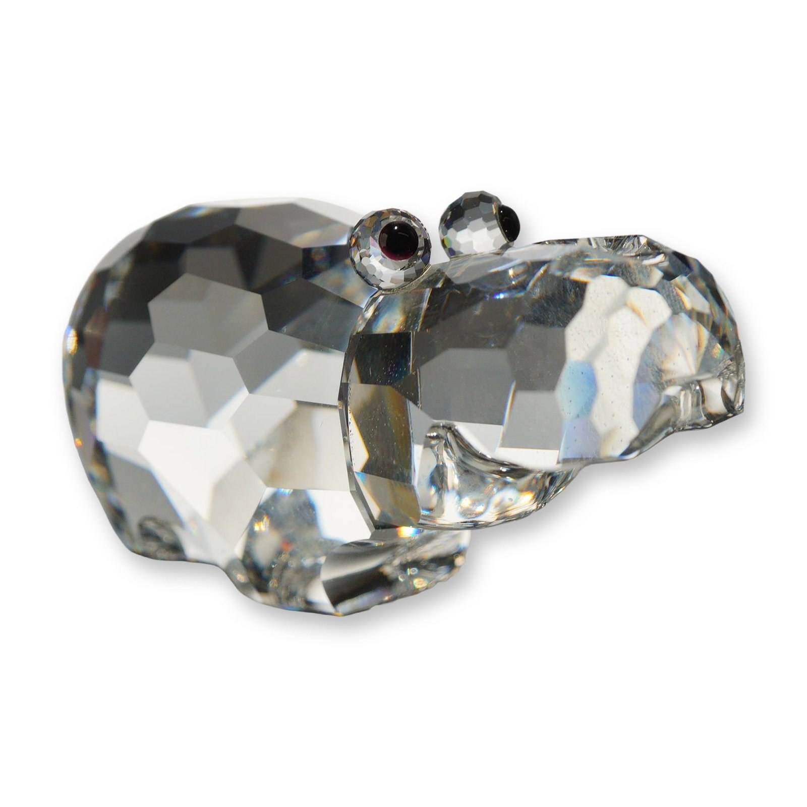 Swarovski Silver Crystal Hippopotamus Figurine (1 of 5)