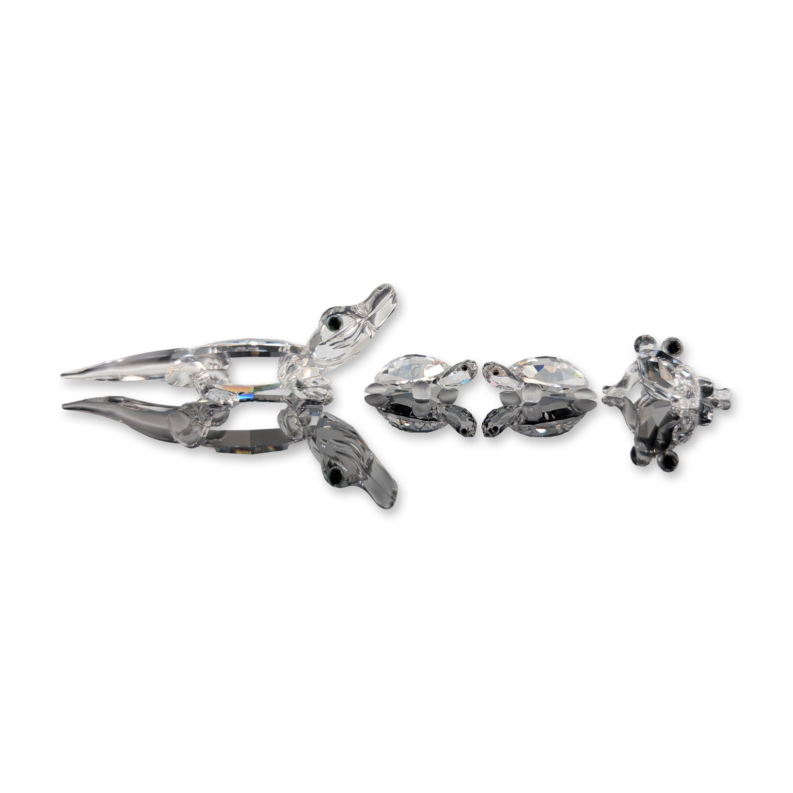 3pc Swarovski Silver Crystal Animal Figurines (1 of 6)
