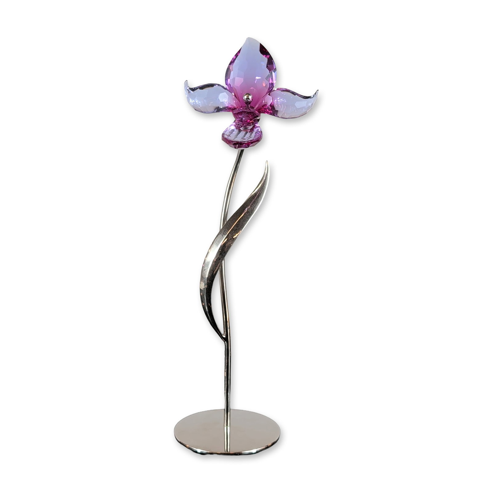Swarovski Figurine Dorora Fuchsia Rain Crystal Flower (1 of 4)