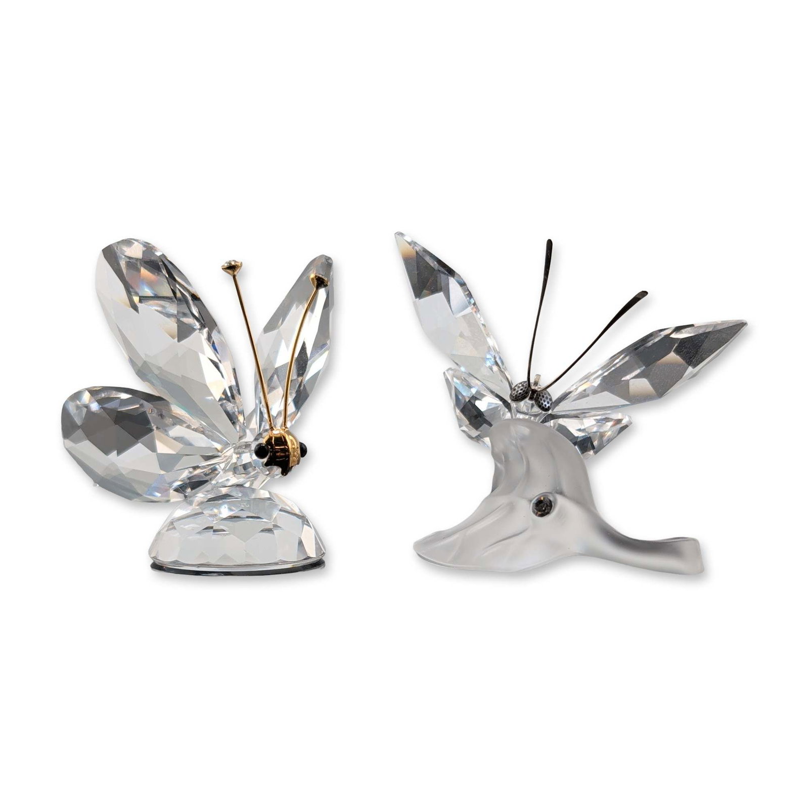 2pc Swarovski Crystal Butterfly Figurines (1 of 4)