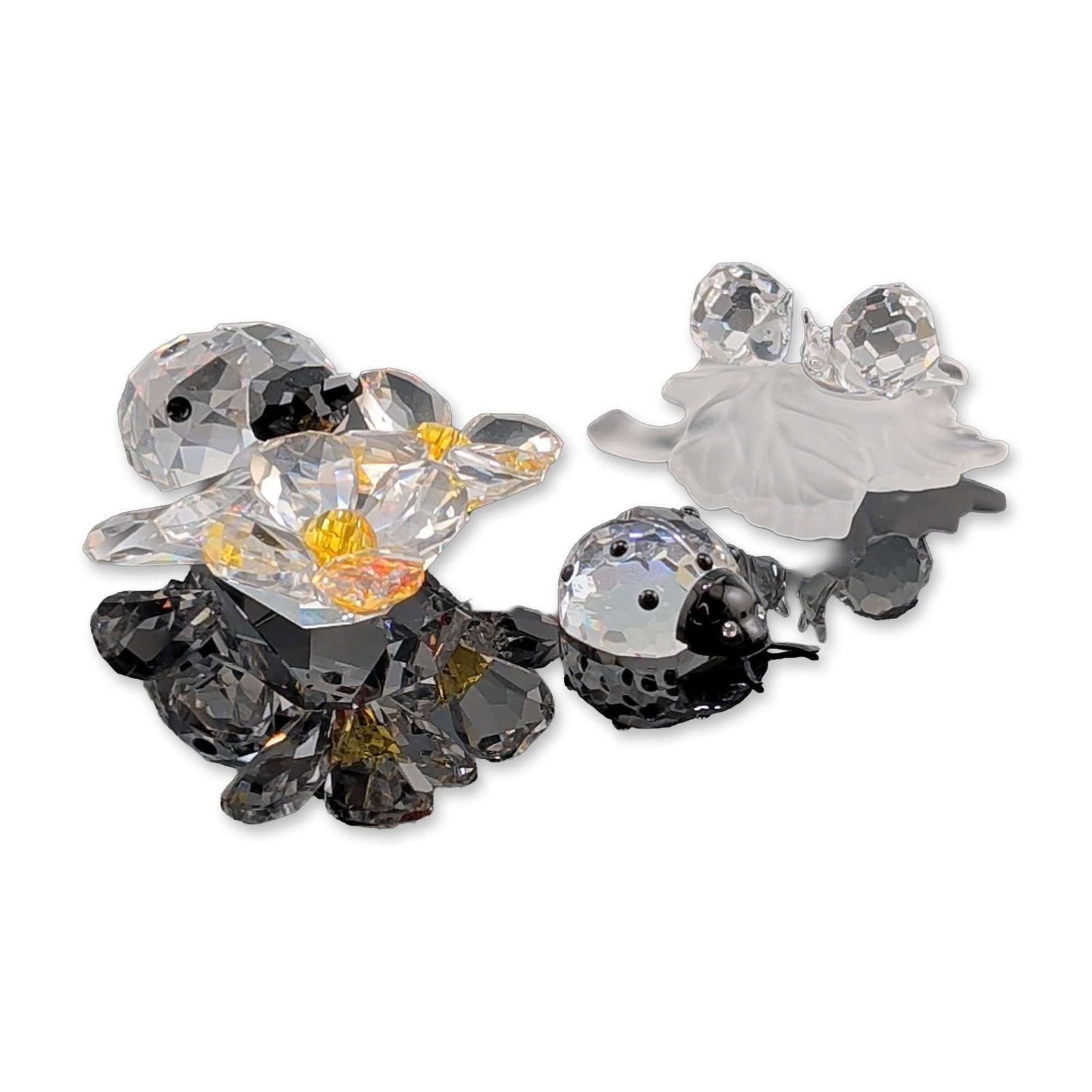 Three Swarovski Crystal Nature Figurines, Snails and Ladybugs (1 of 4)