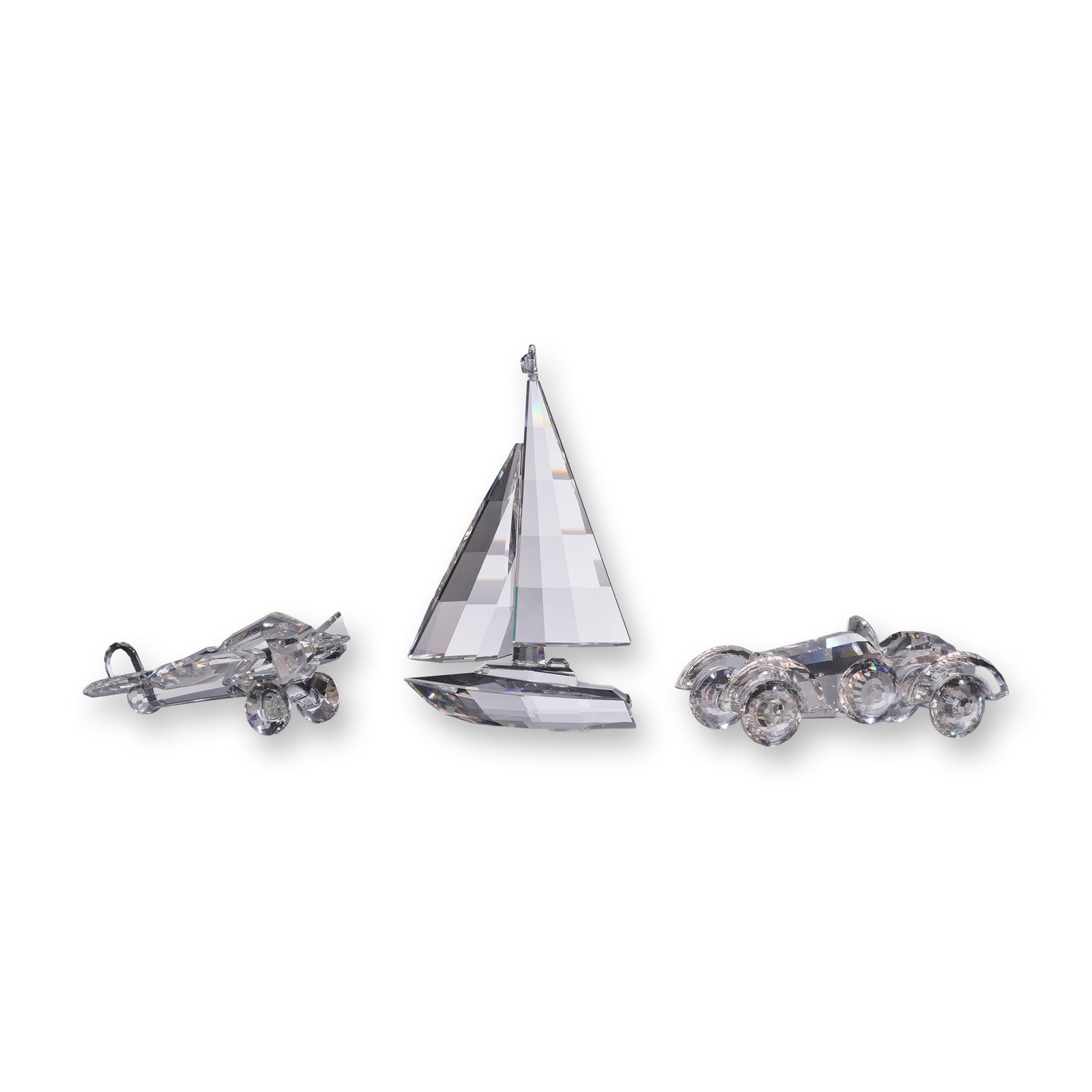 Three Swarovski Crystal Vehicle Figurines (1 of 5)