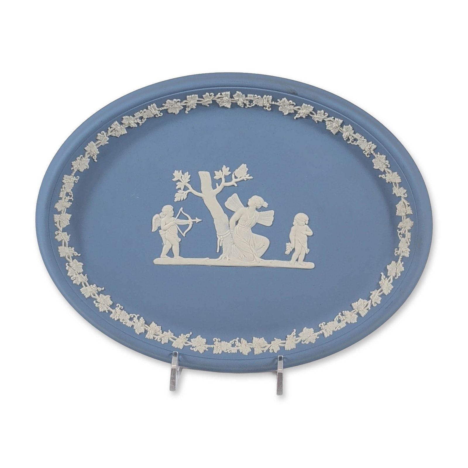 Wedgwood Blue Jasperware Oval Tray (1 of 4)