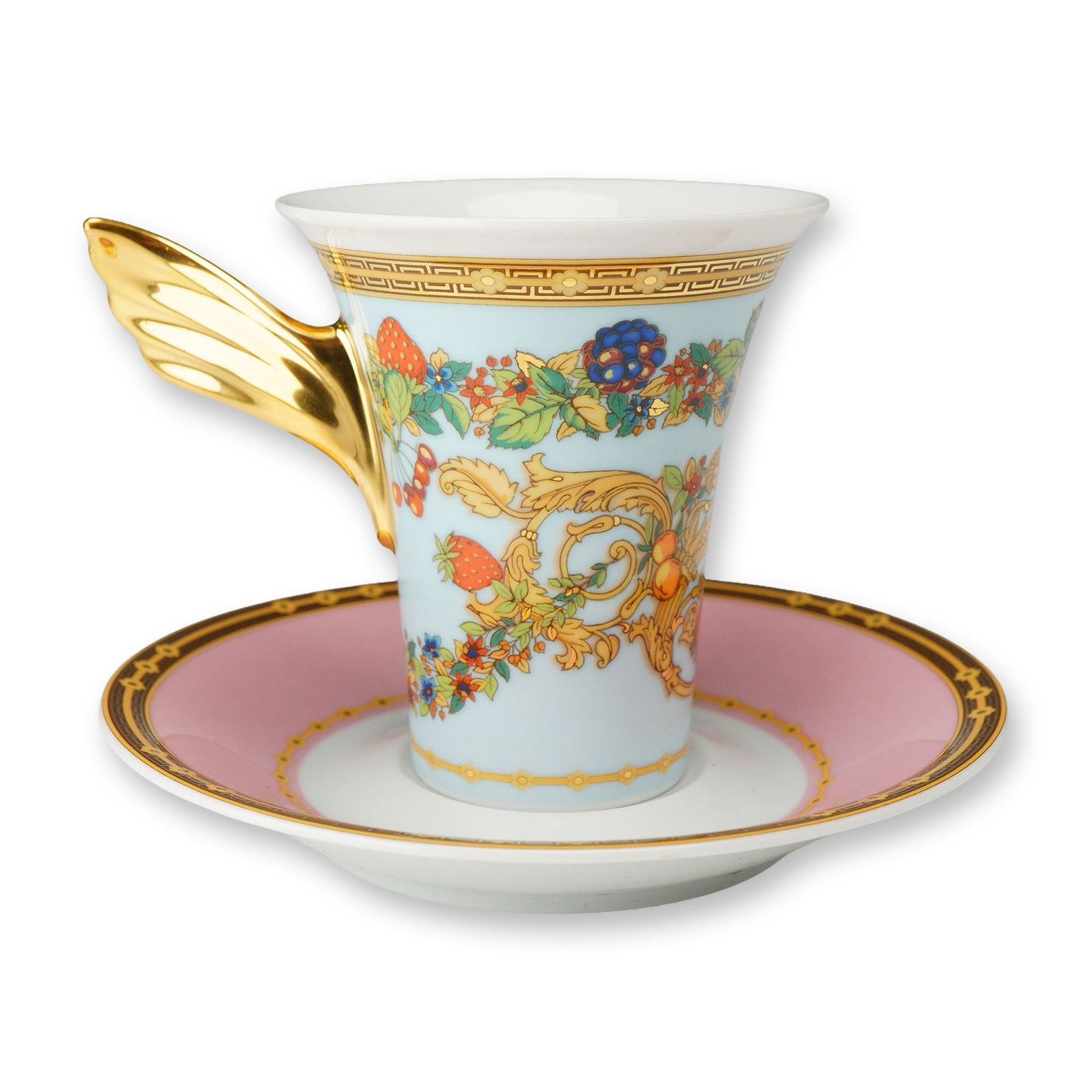 2pc Rosenthal Versace Le Jardin de Versace Porcelain Cup and Saucer (1 of 4)