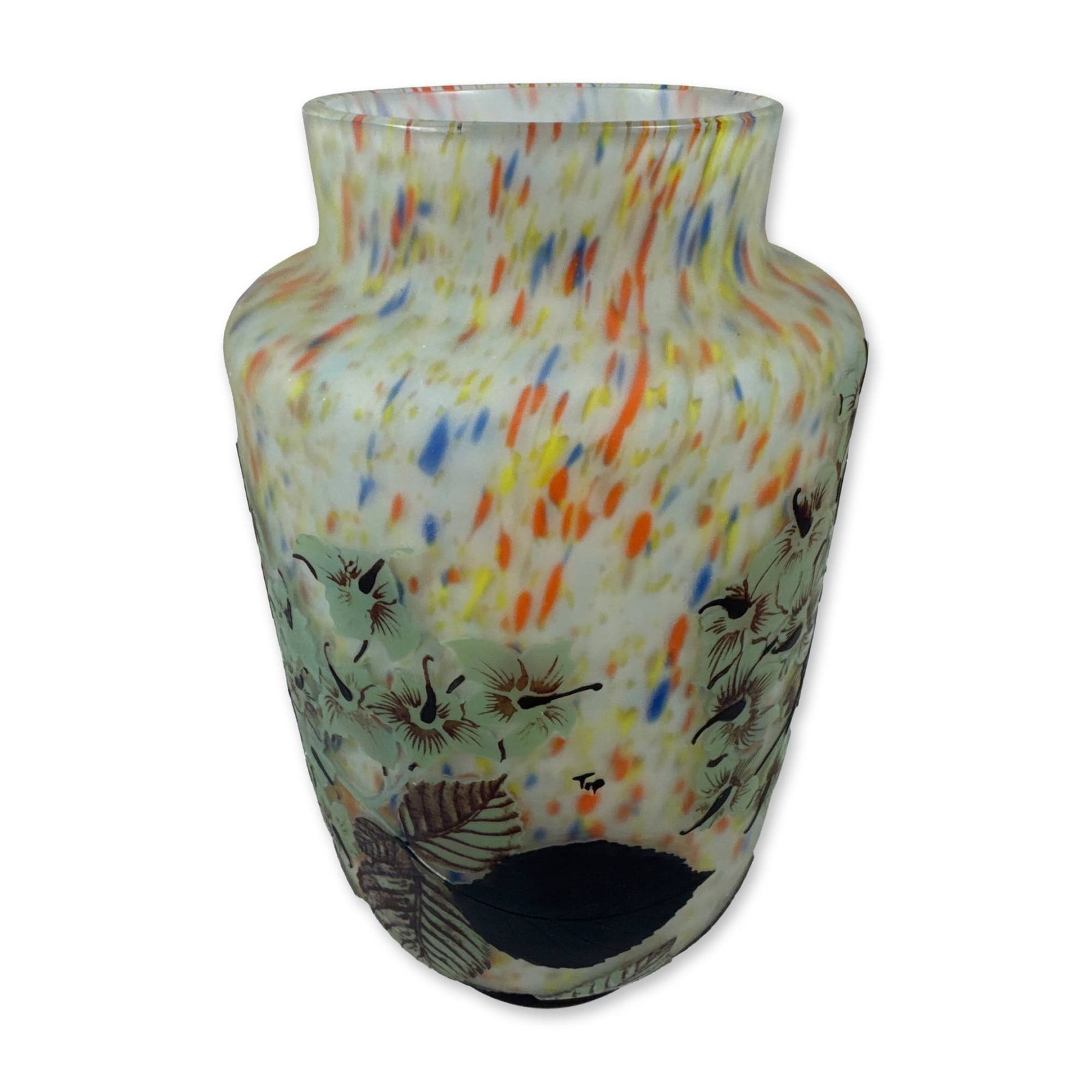 Attributed to Daum Nancy Cameo Glass Vase (1 of 5)