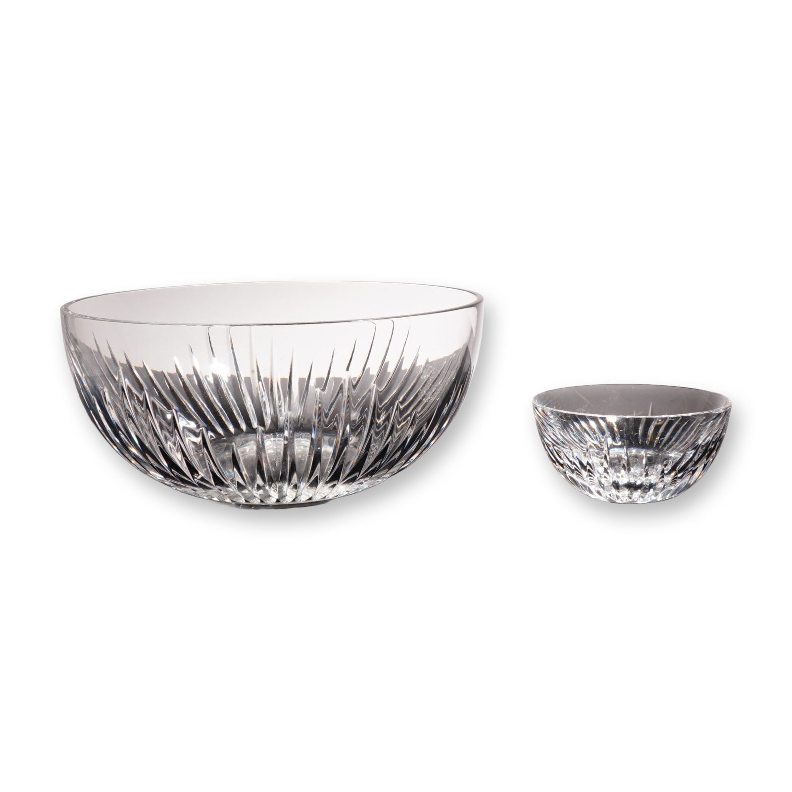 2pc Baccarat Crystal Bowls, Massena (1 of 4)