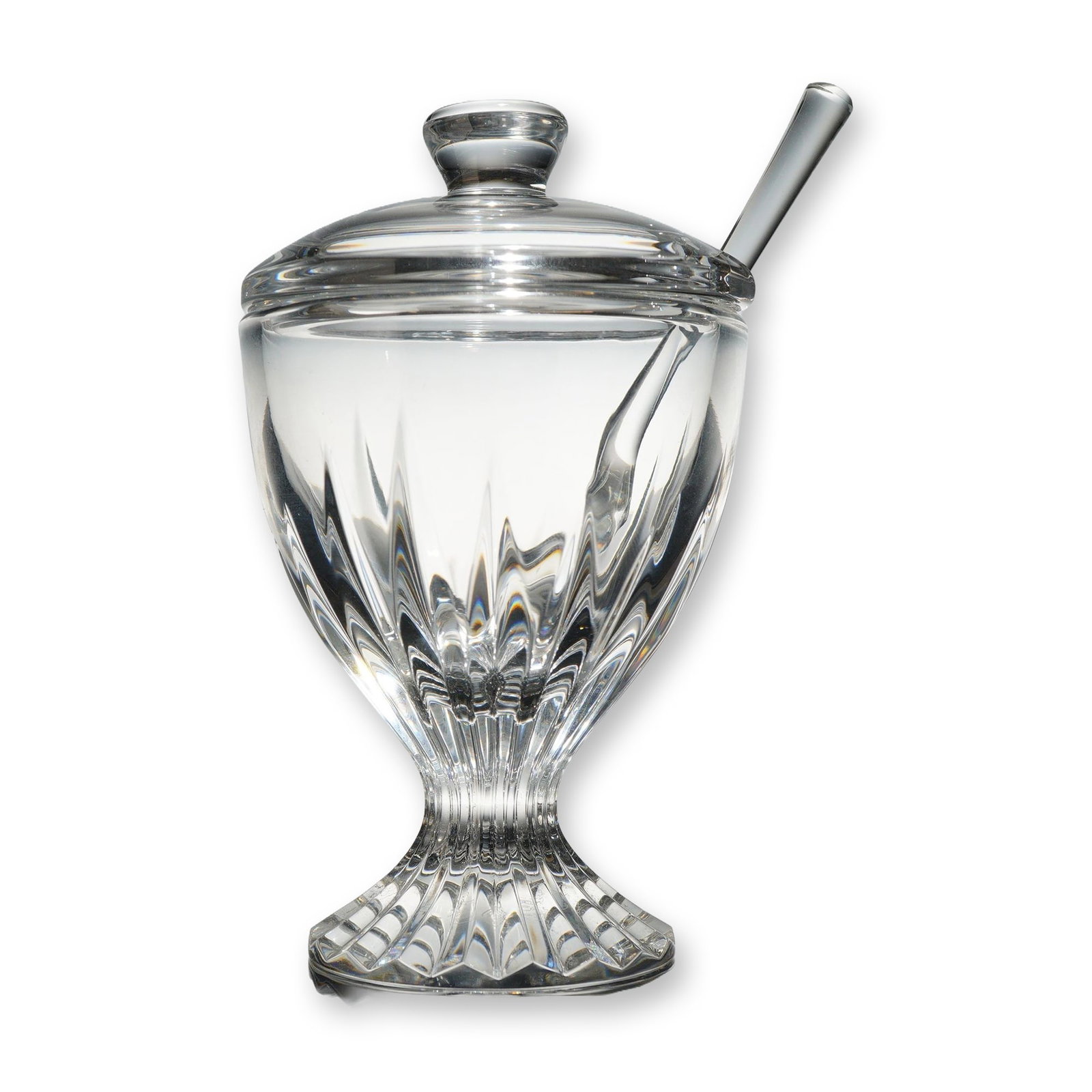 Baccarat Massena Crystal Condiment Jar with Lid and Spoon (1 of 4)