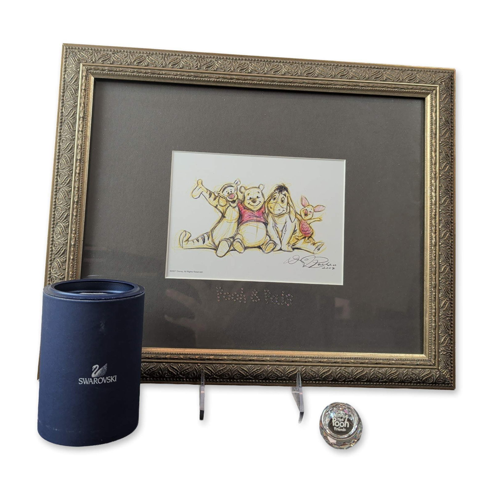 Swarovski Disney Pooh and Pals Special Edition Lithograph and Crystal Plaque (1 of 5)
