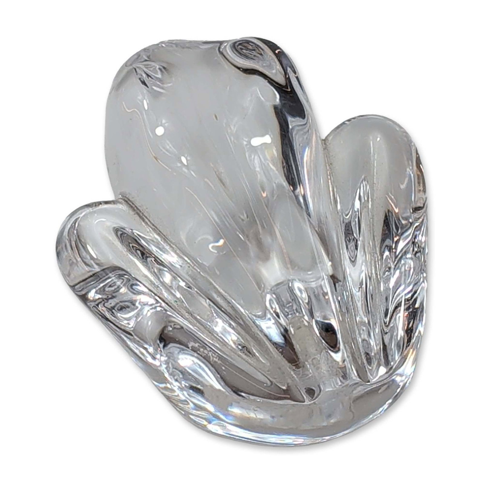 Daum France Crystal Frog Figurine (1 of 4)