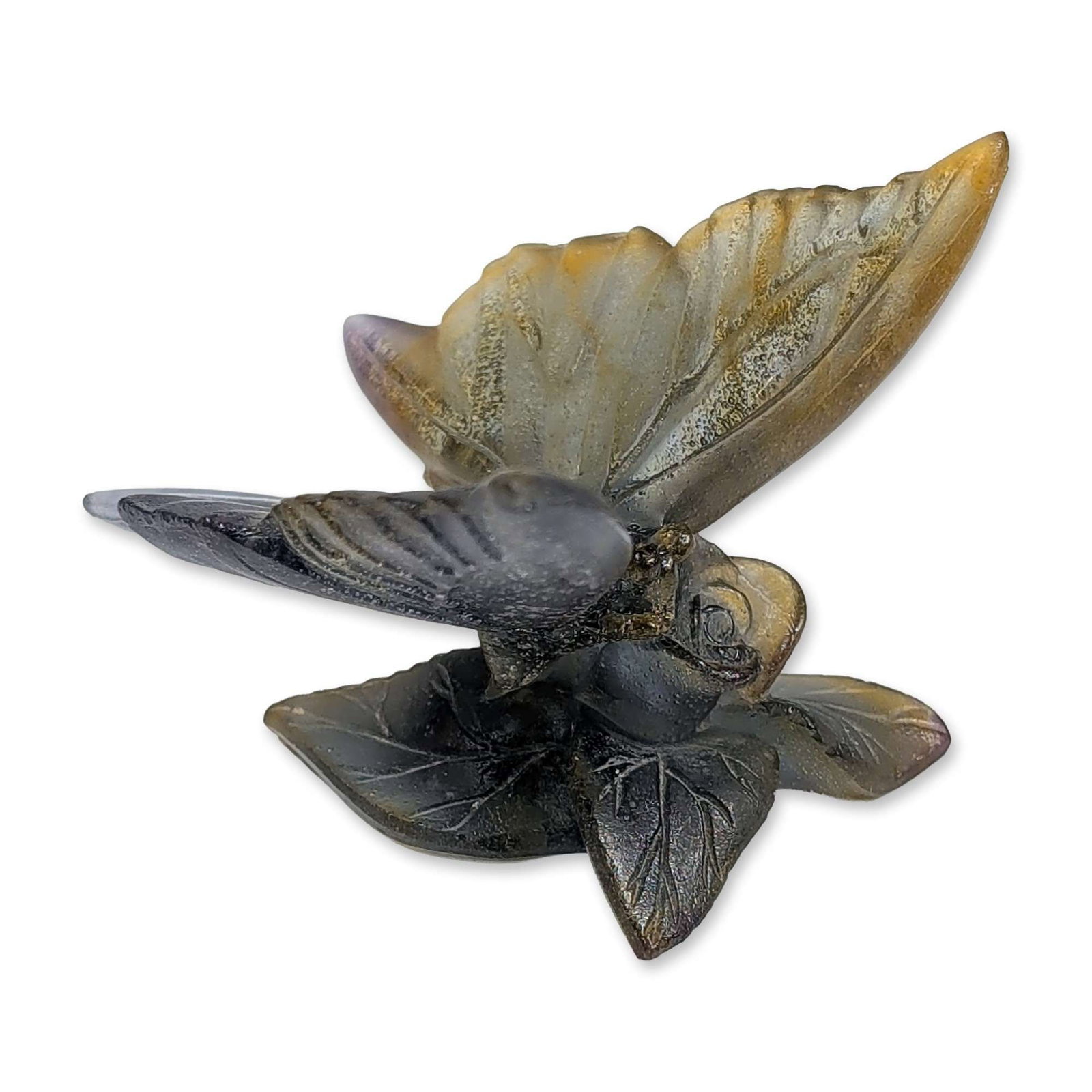 Daum France Pate de Verre Butterfly Figurine (1 of 6)
