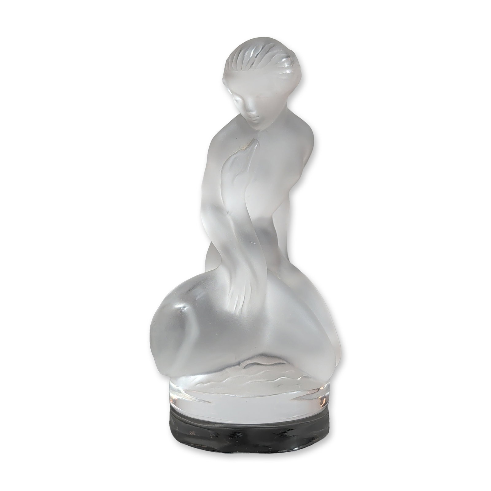 Lalique France Crystal Leda and the Swan Figurine (1 of 6)