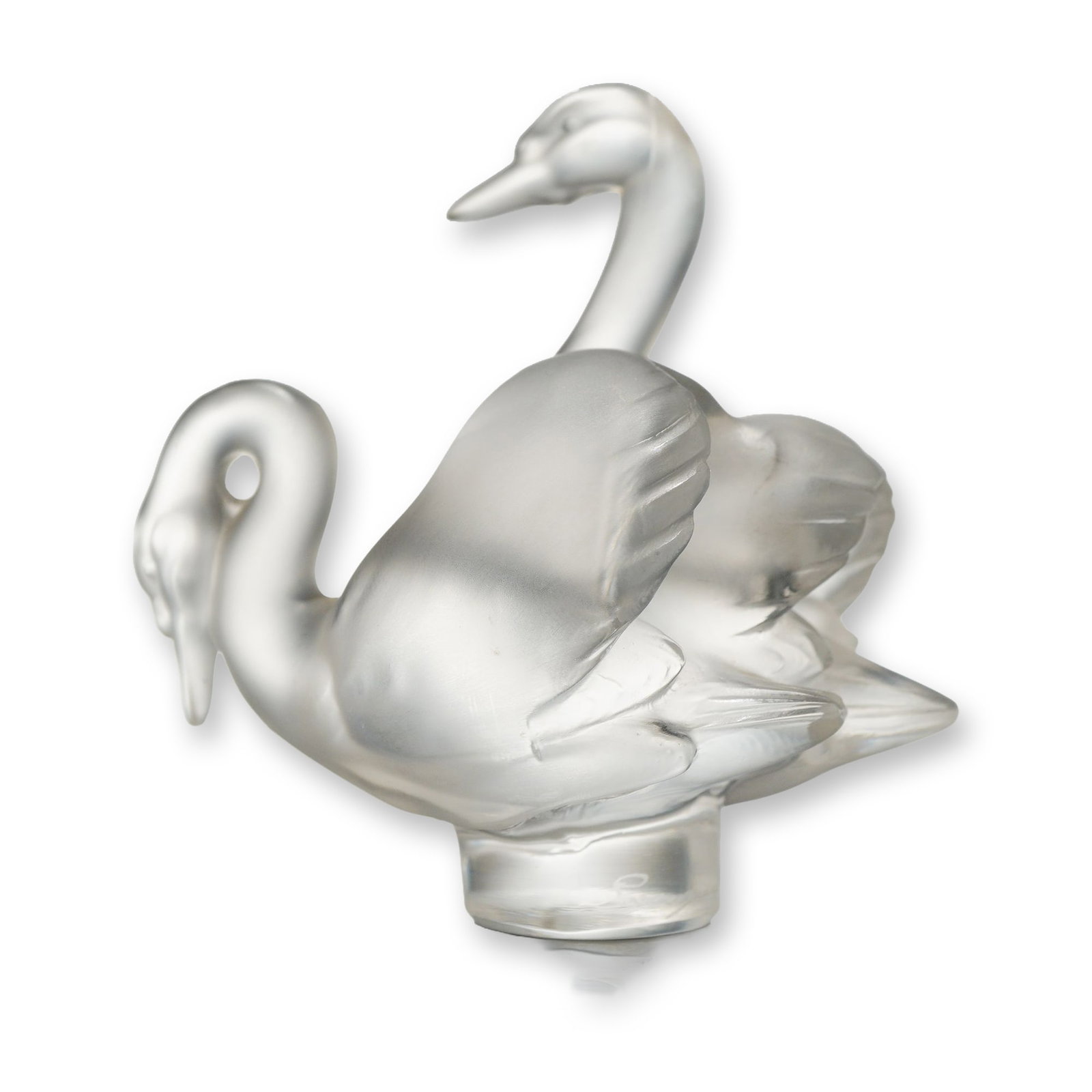 Lalique Frosted Crystal Deux Cygnes Swans Figurine (1 of 4)