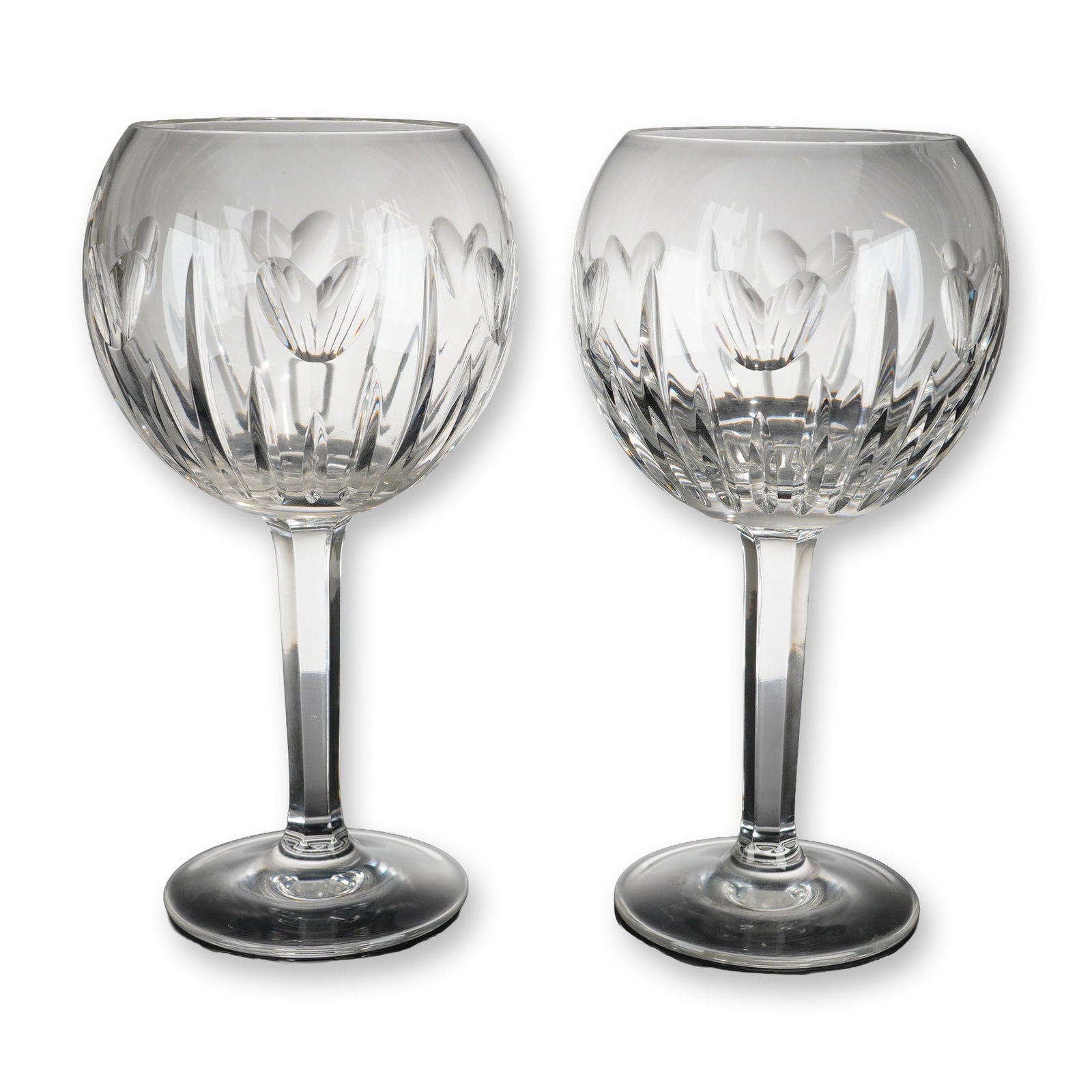 Pair of Waterford Millennium Crystal Toasting Goblets, Love (1 of 4)
