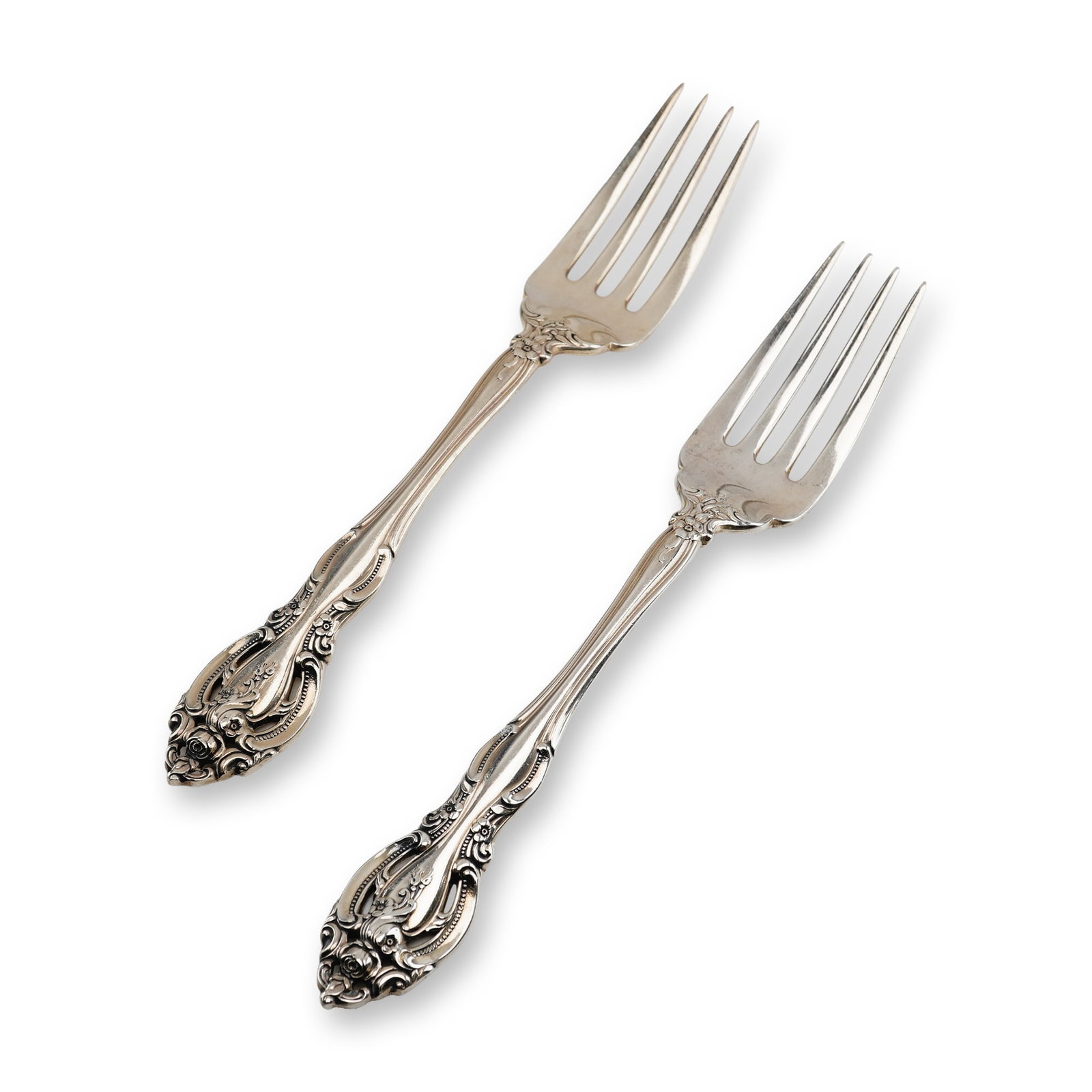 2pc Gorham Sterling Silver Salad Forks, La Scala (1 of 4)