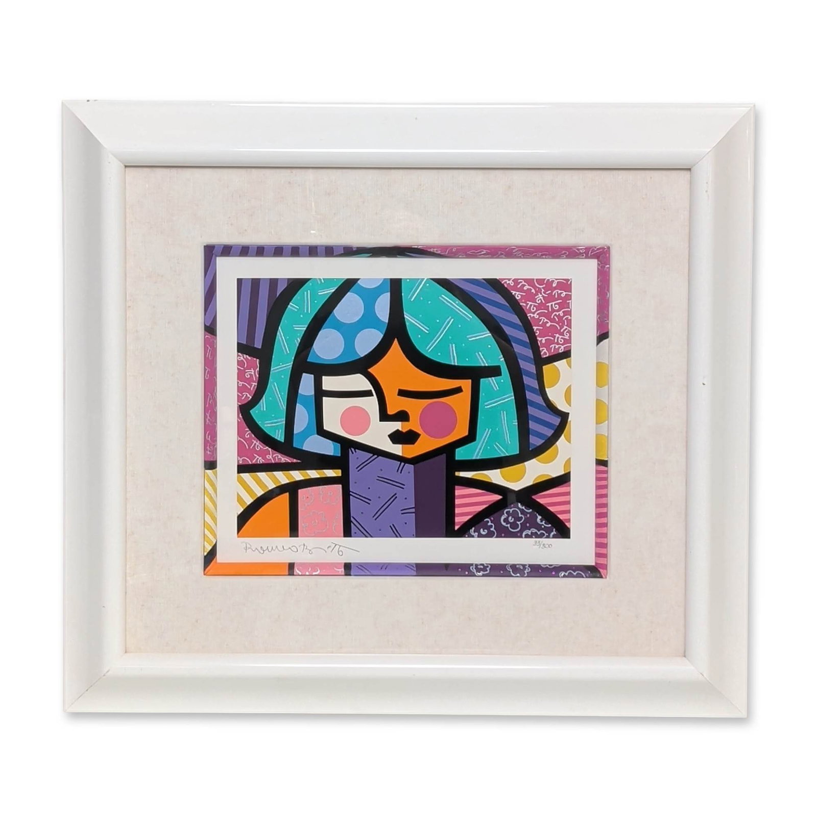 Romero Britto (Brazilian, b. 1963), Serigraph on paper, All About You, Signed & Numbered (1 of 5)