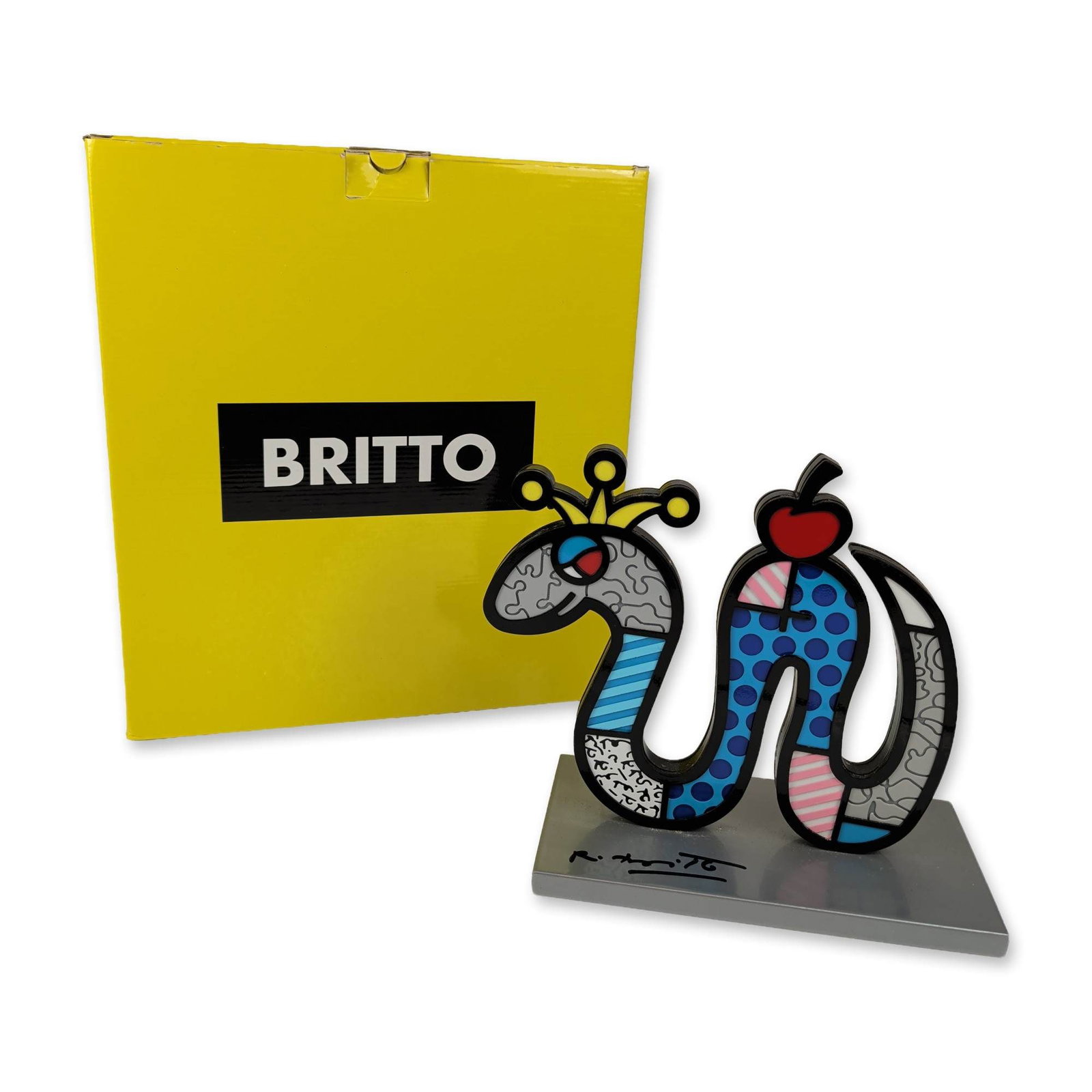 Romero Britto (Brazilian, b. 1963) Tiny Temptation Sculpture, Signed (1 of 4)