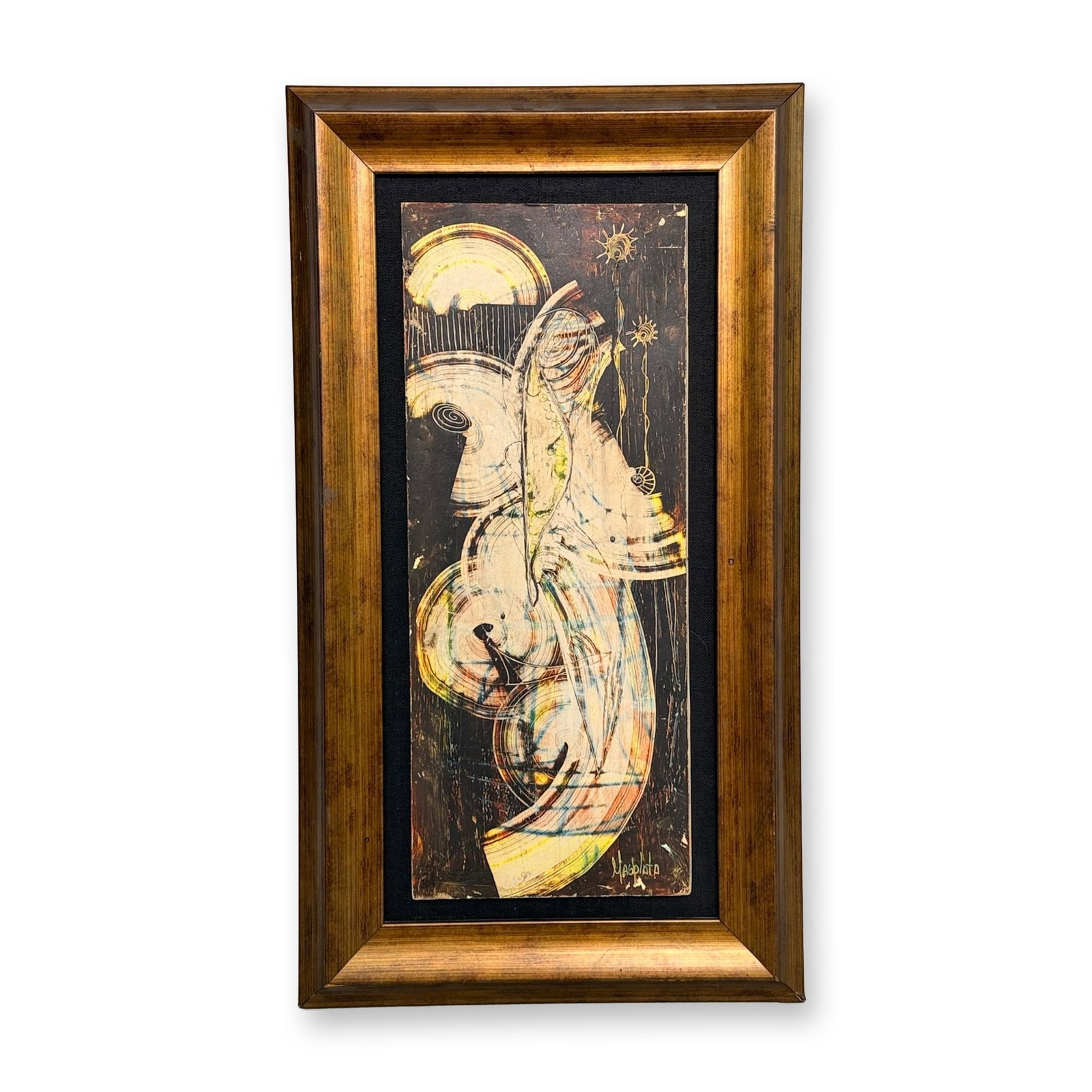 Alfonso Rendon aka Masplata (Panamanian, 1957 - 2025), Oil Pastel on Board (1 of 4)