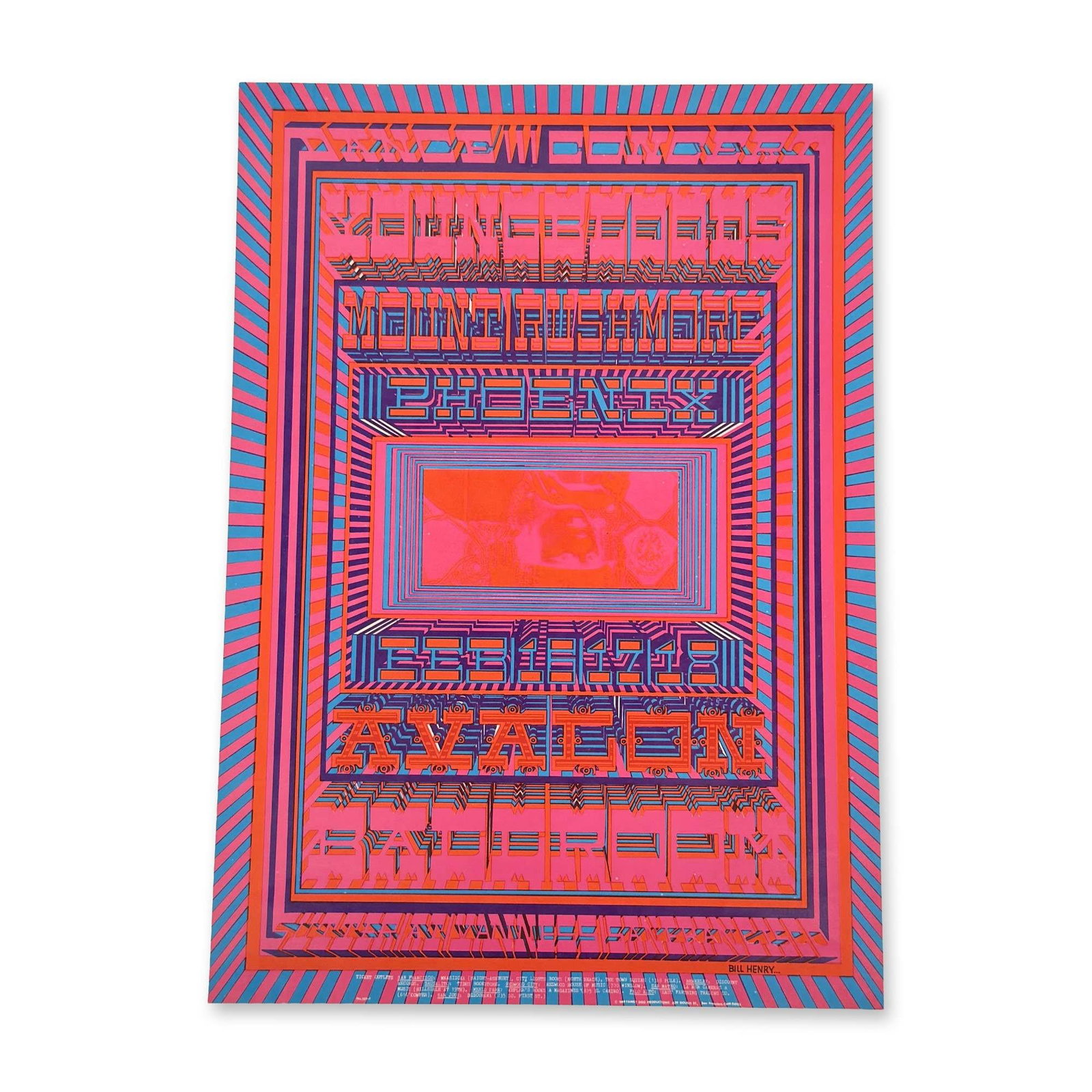 Bill Henry Family Dog FD-106-1 Original Concert Poster (1 of 4)