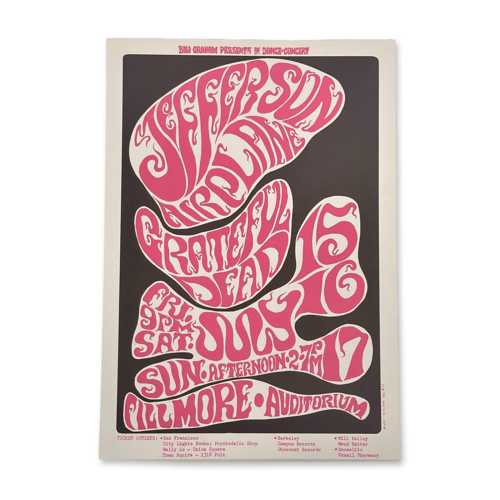 Wes Wilson Bill Graham BG-17 Psychedelic Concert Poster (1 of 4)