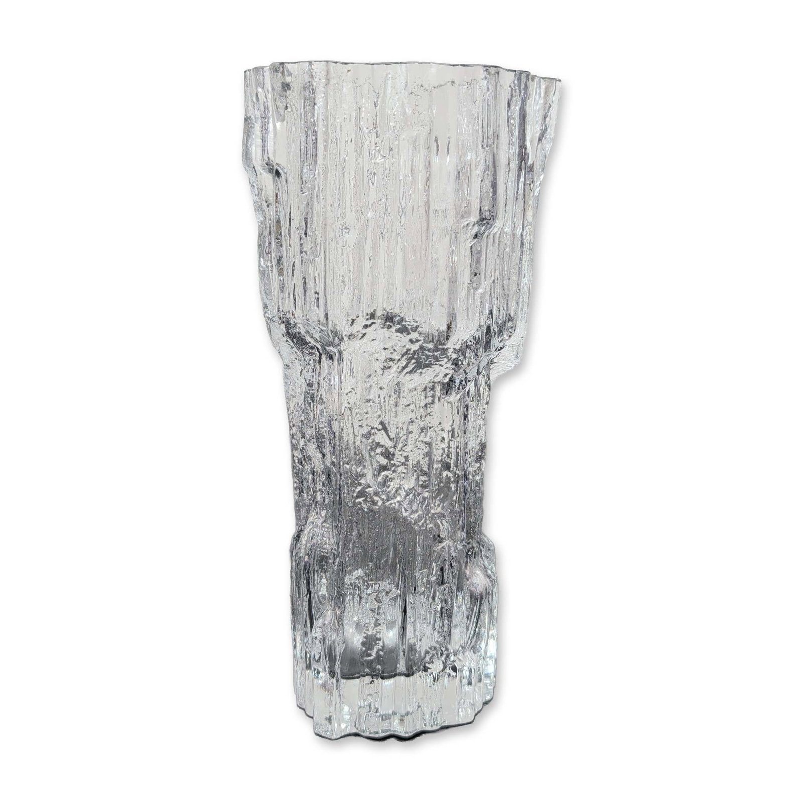 Mid-Century Modern Textured Glass Avena Vase (1 of 5)