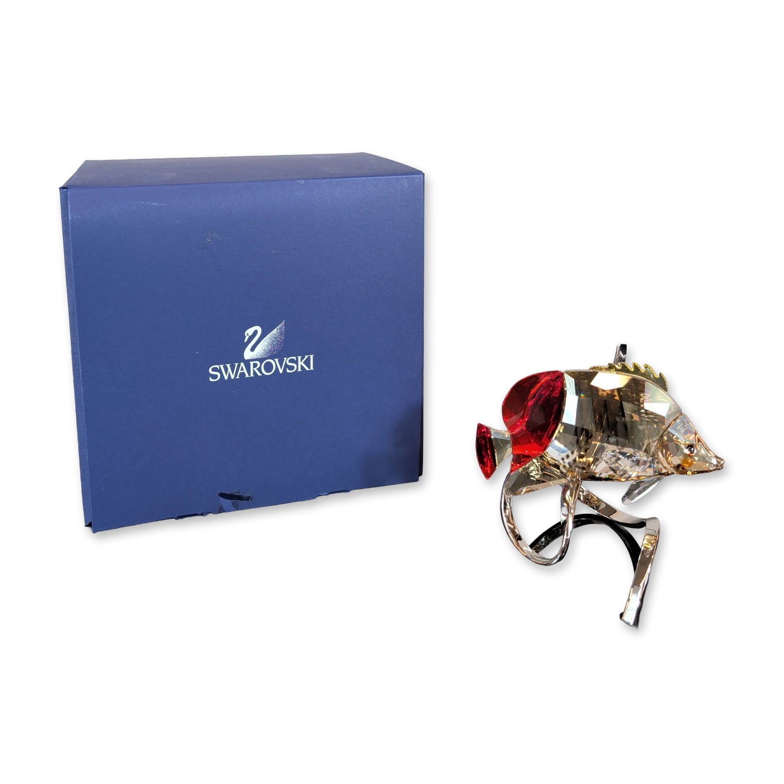Swarovski Crystal Fish Figurine, Paradise Butterfly Light Siam (1 of 6)