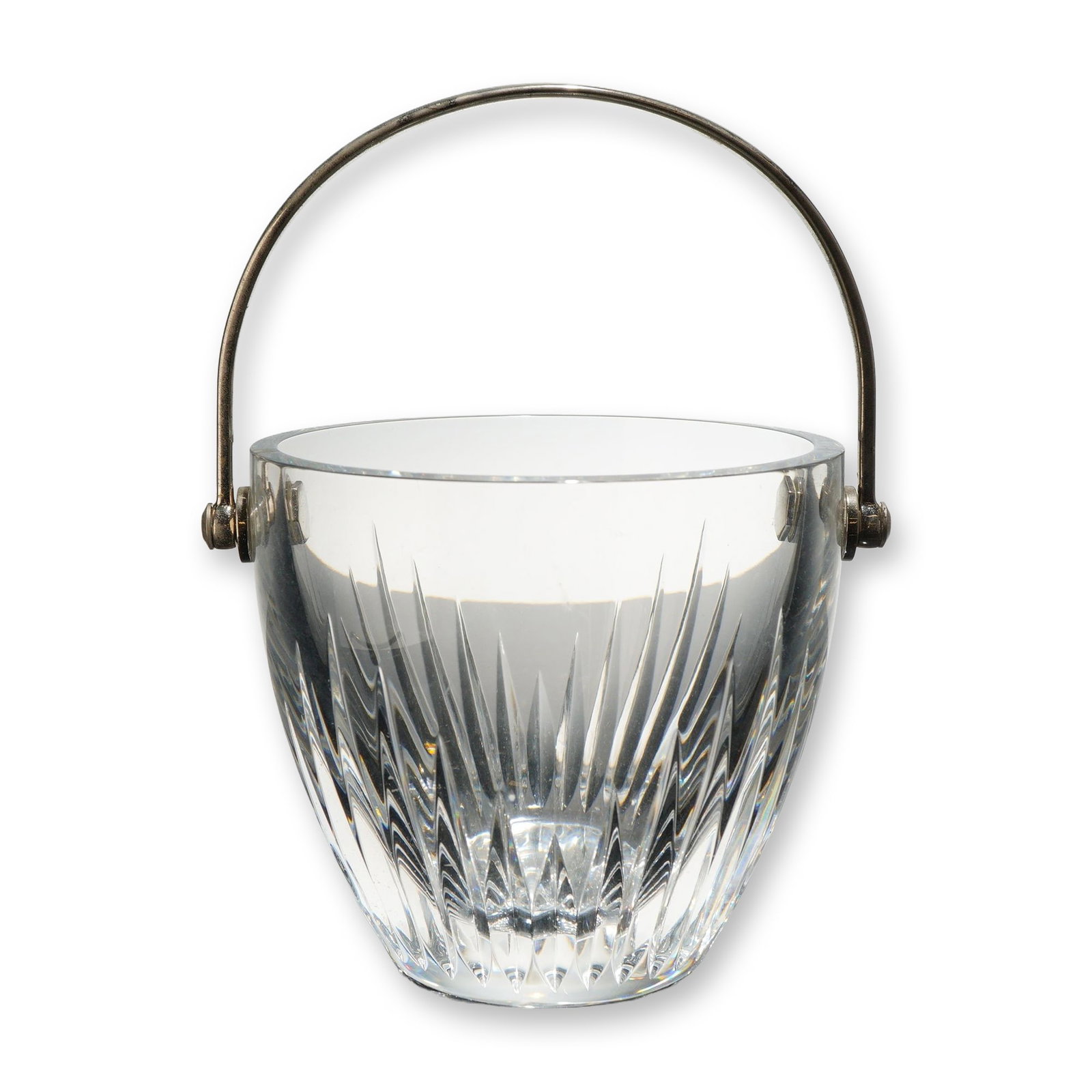 Baccarat Massena Cut Crystal Ice Bucket with Silvered Metal Handle (1 of 4)