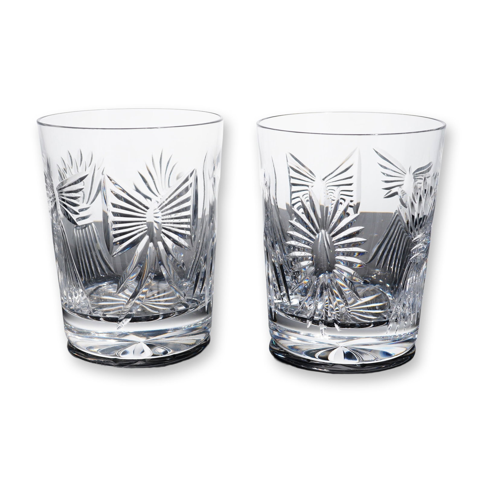 Pair of Waterford Millennium Series Crystal Double Old Fashioned Glasses (1 of 4)