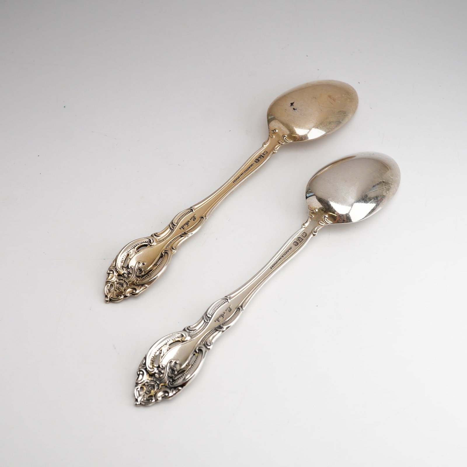 2pc Gorham Sterling Silver Teaspoon, La Scala - 2