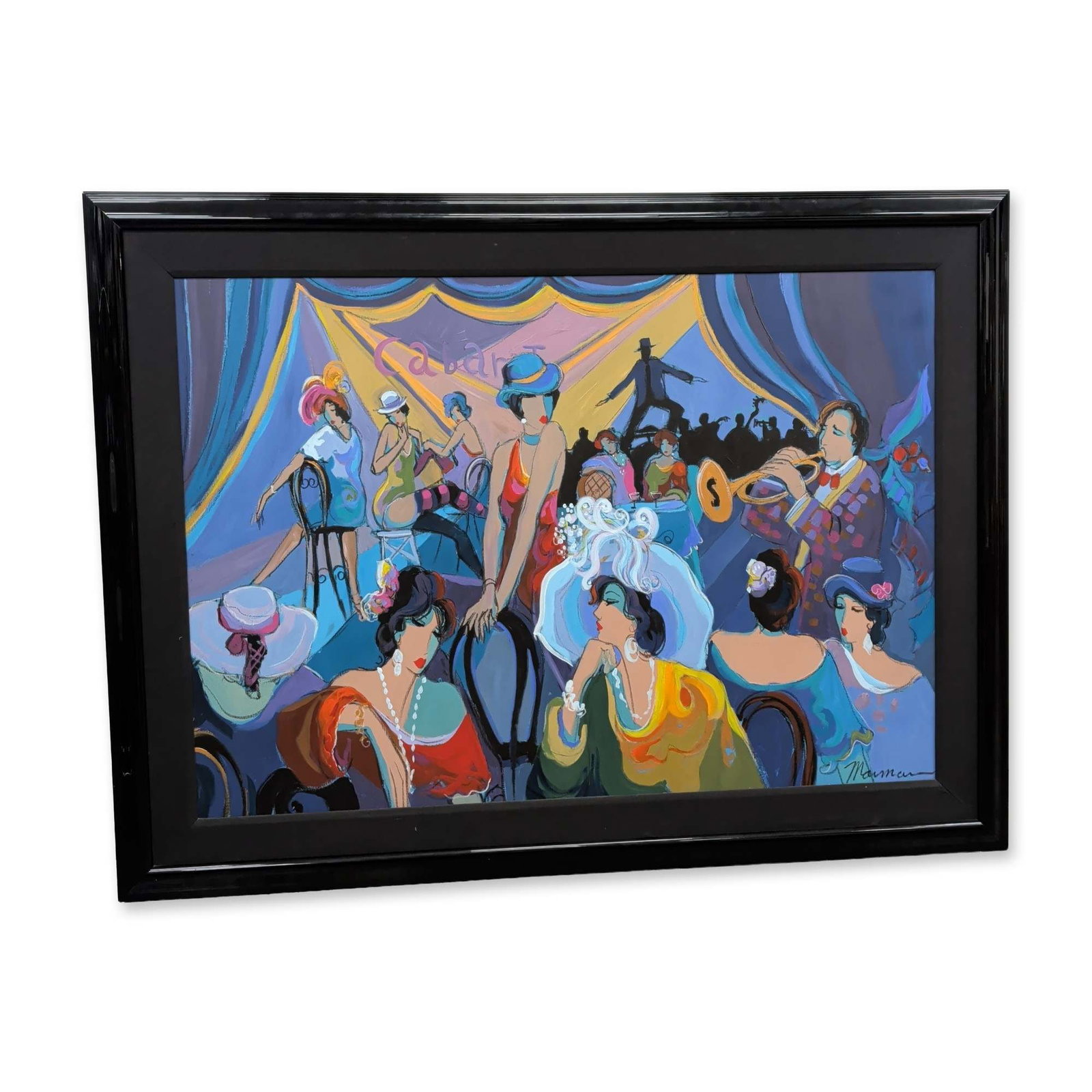 Isaac Maimon (Israeli b. 1951), Mixed Media on Canvas, Cabaret, Signed (1 of 6)
