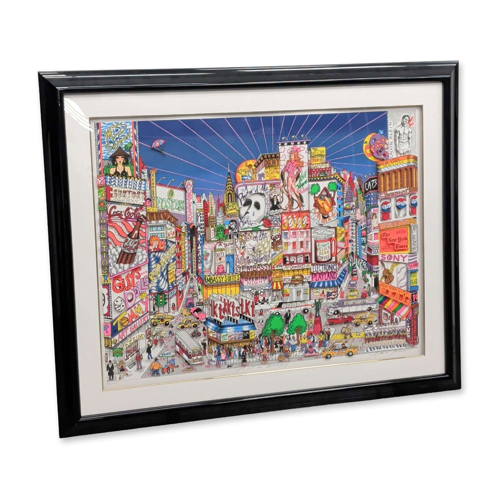 Charles Fazzino (American, b. 1955), 3-D Serigraph on Paper, Steppin out on Broadway, Signed & (1 of 9)