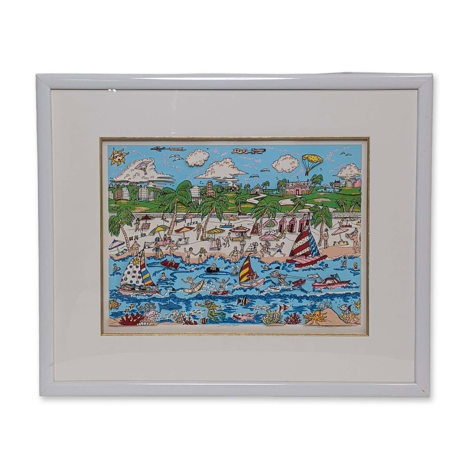 Charles Fazzino (American, b. 1955), 3-D Serigraph on Paper, Sun and Fun, Signed & Numbered (1 of 7)