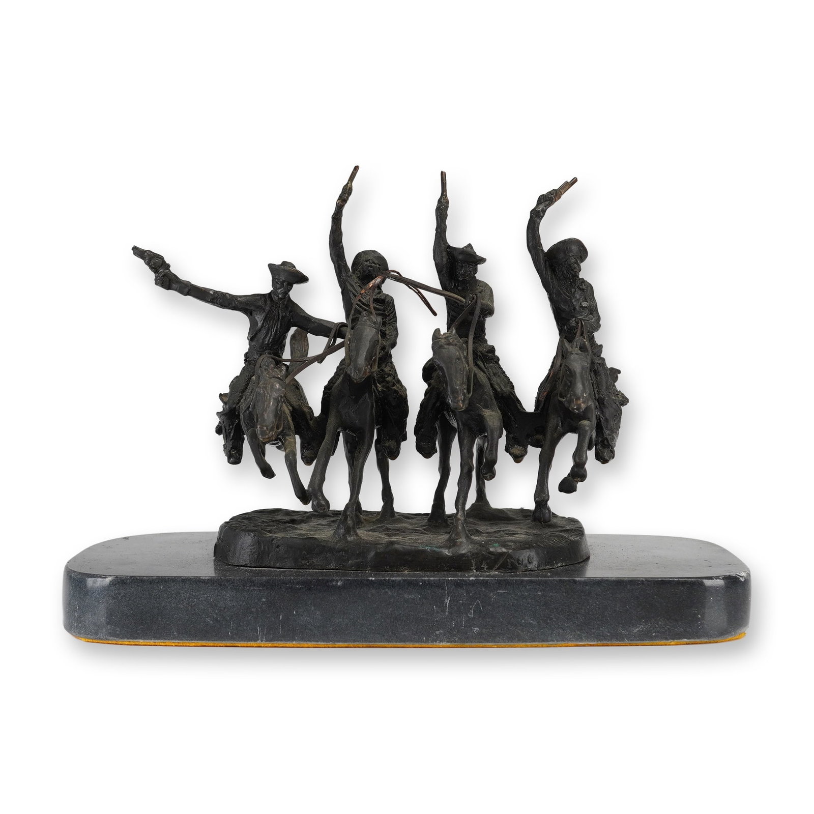 After Frederic Remington Coming Through the Rye Bronze Sculpture, Signed & Numbered (1 of 5)
