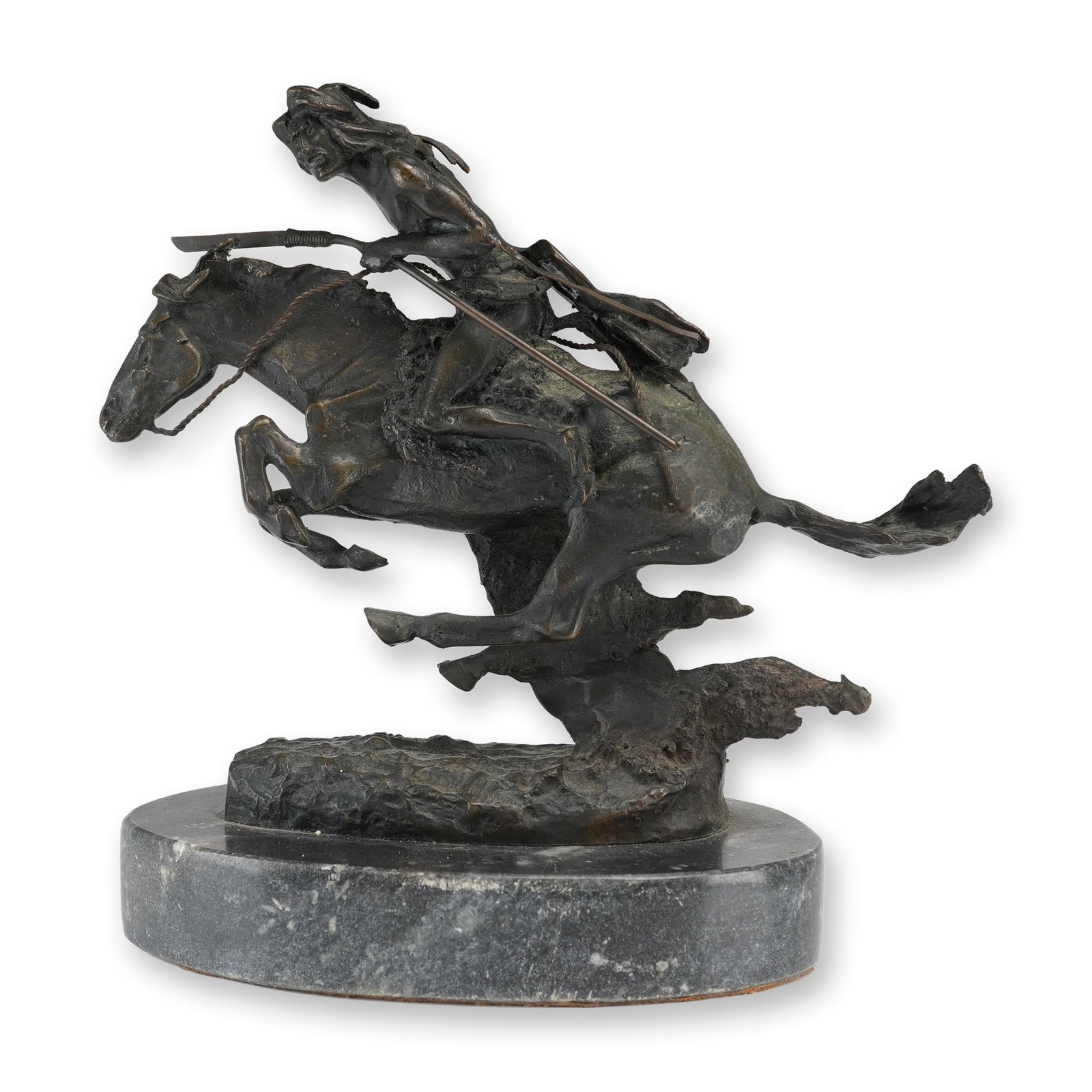 After Frederic Remington, The Cheyenne ASB Bronze Sculpture, Cast Signature (1 of 6)