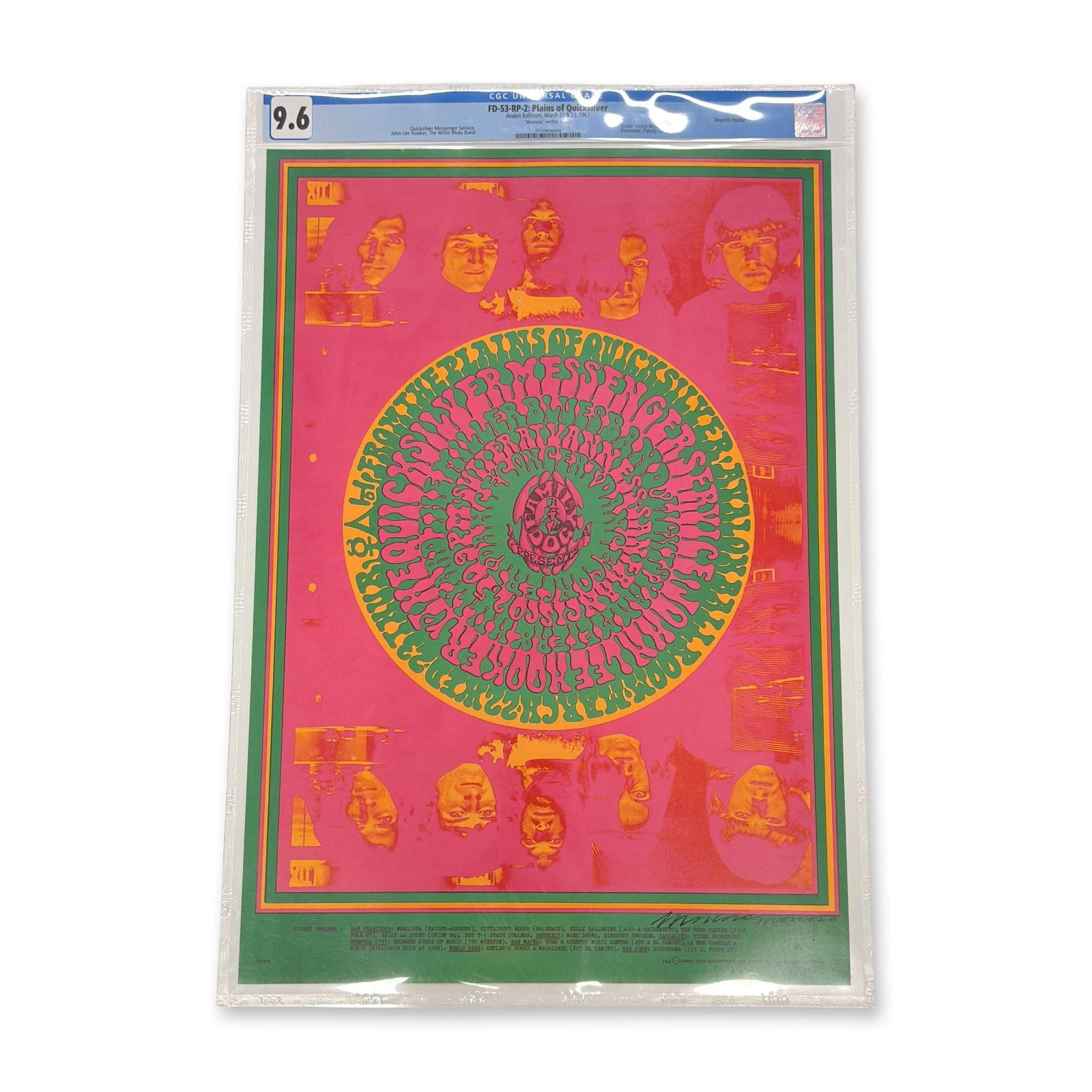 Victor Moscoso Signed FD-53 Concert Poster (1 of 4)