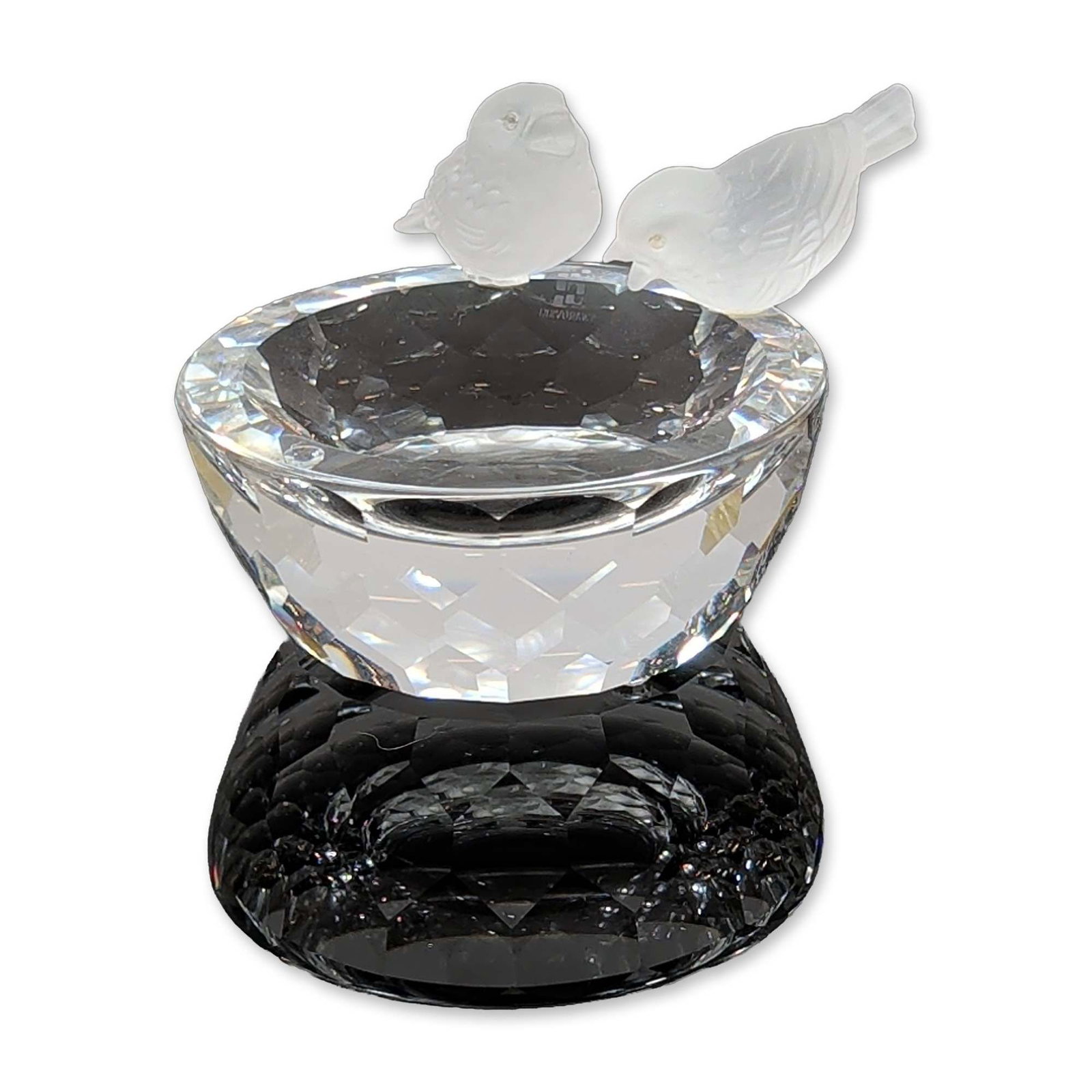 Swarovski Silver Crystal Bird Bath with Original Box (1 of 5)