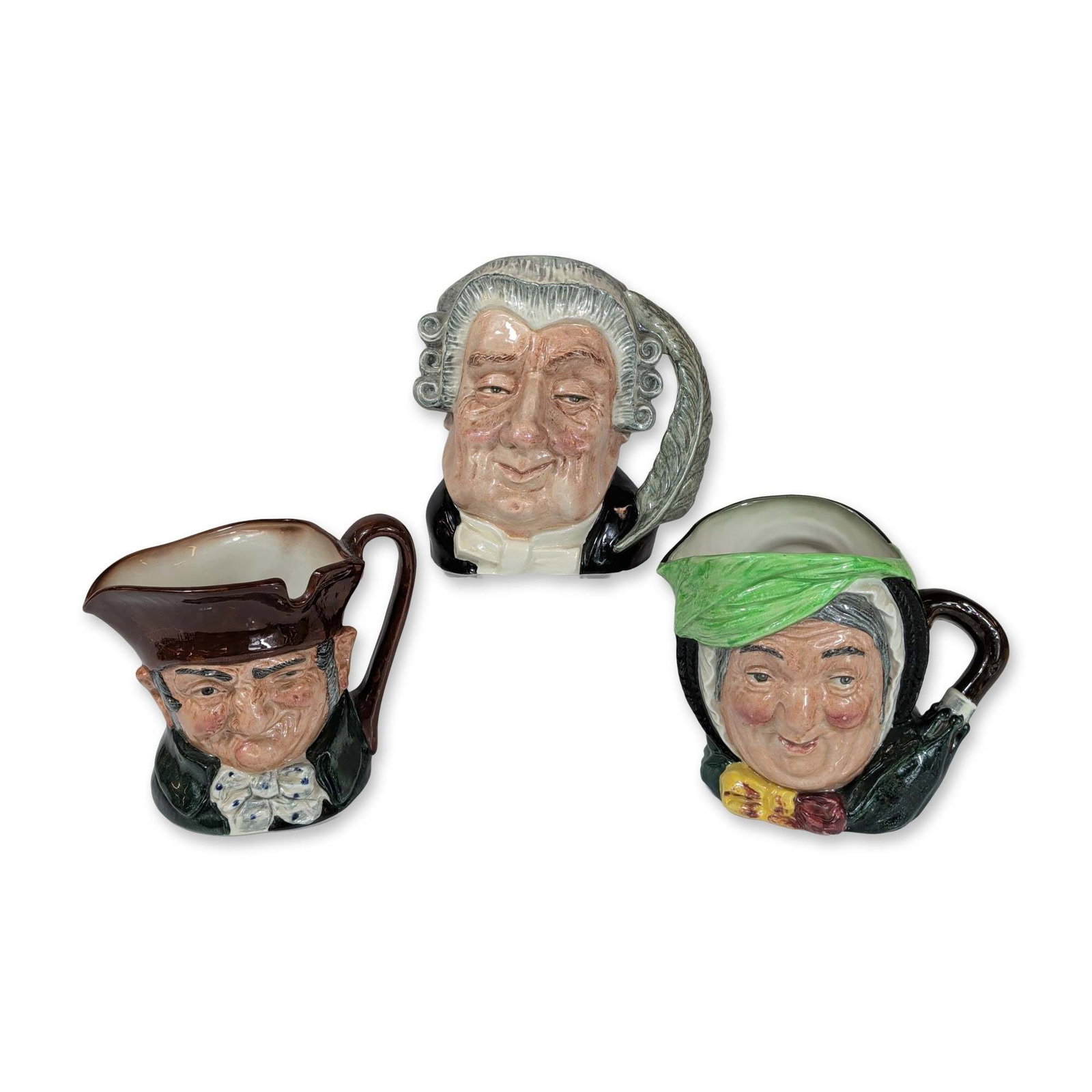 3pc Royal Doulton Ceramic Character Jugs (1 of 3)