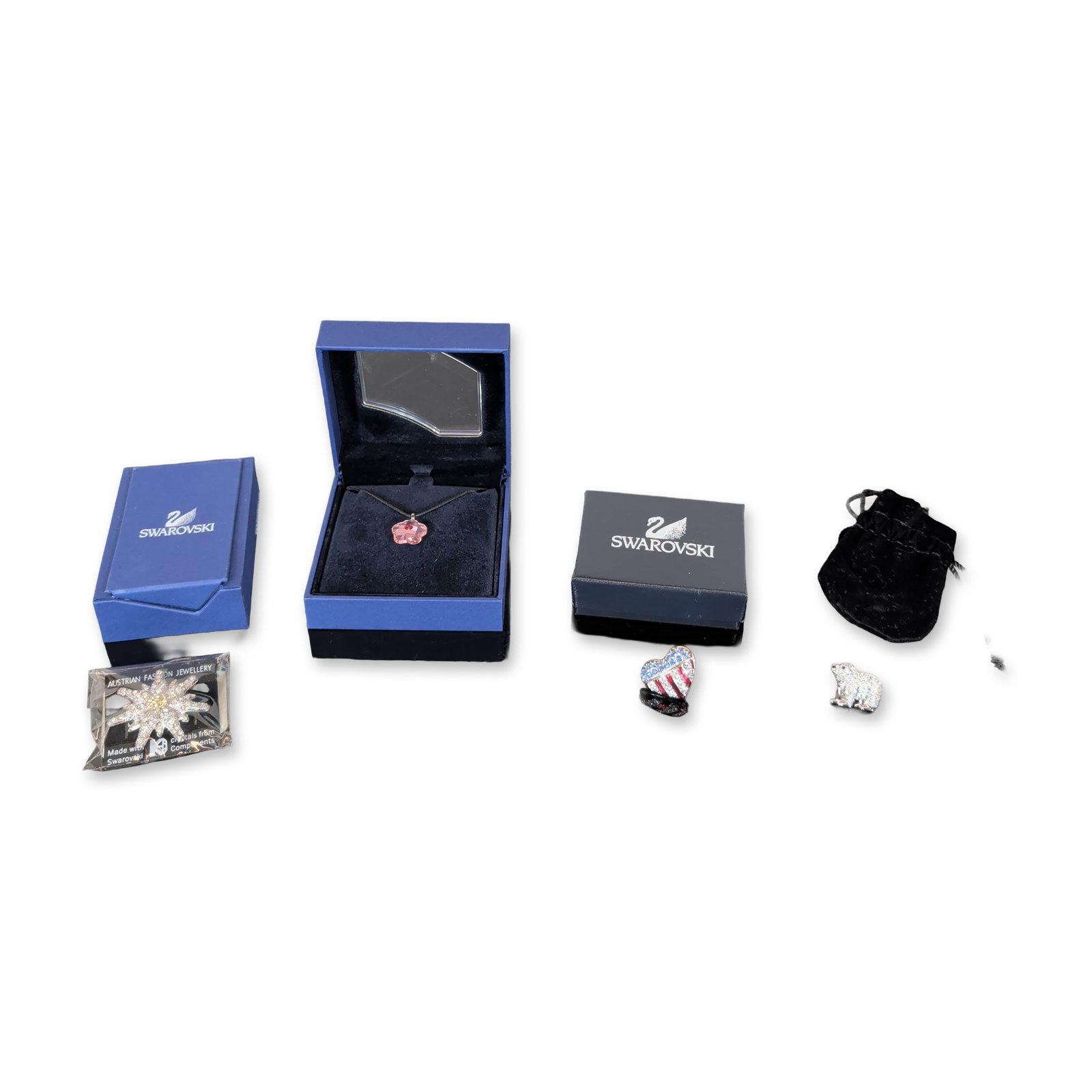 5pc Swarovski Crystal Jewelry and Commemorative Pin Assortment (1 of 4)