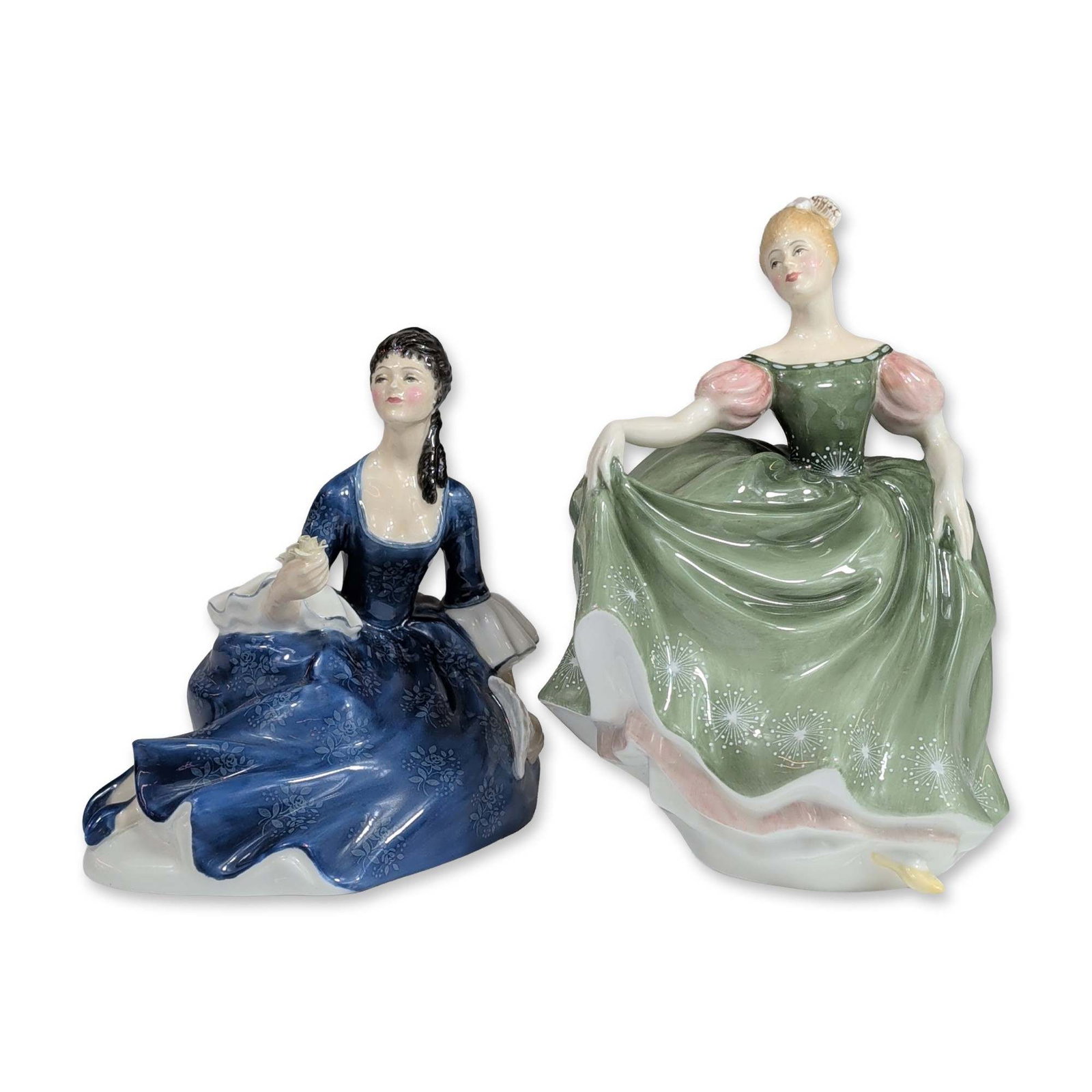 2pc Royal Doulton Figurines Michelle HN 2234 and Rosalind HN 2393 (1 of 3)